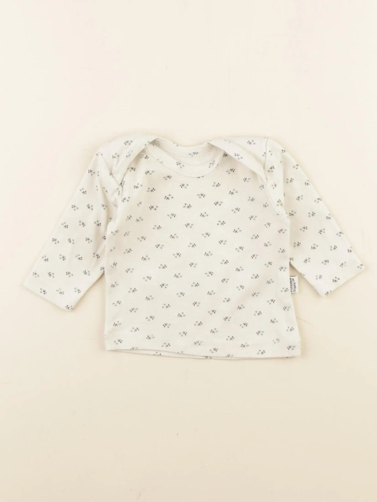 Poudre Organic - tee-shirt bleu, beige - 3 mois