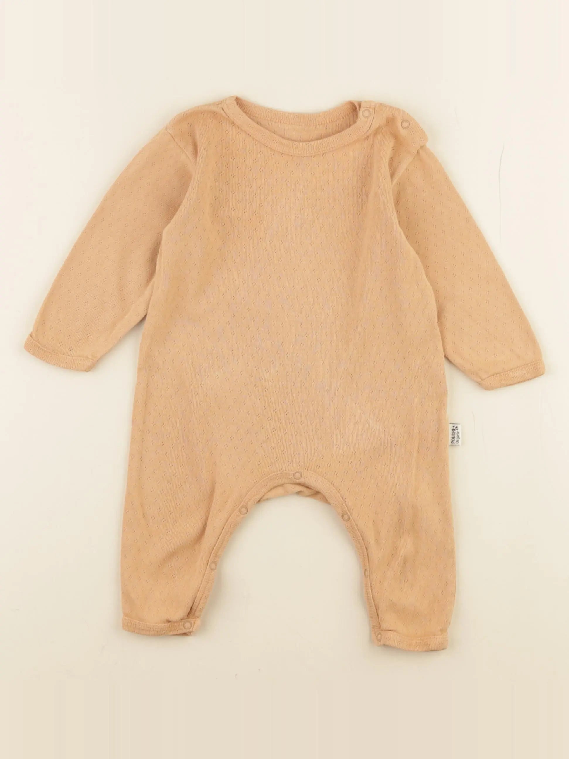 Poudre Organic - pyjama coton marron - 3 mois