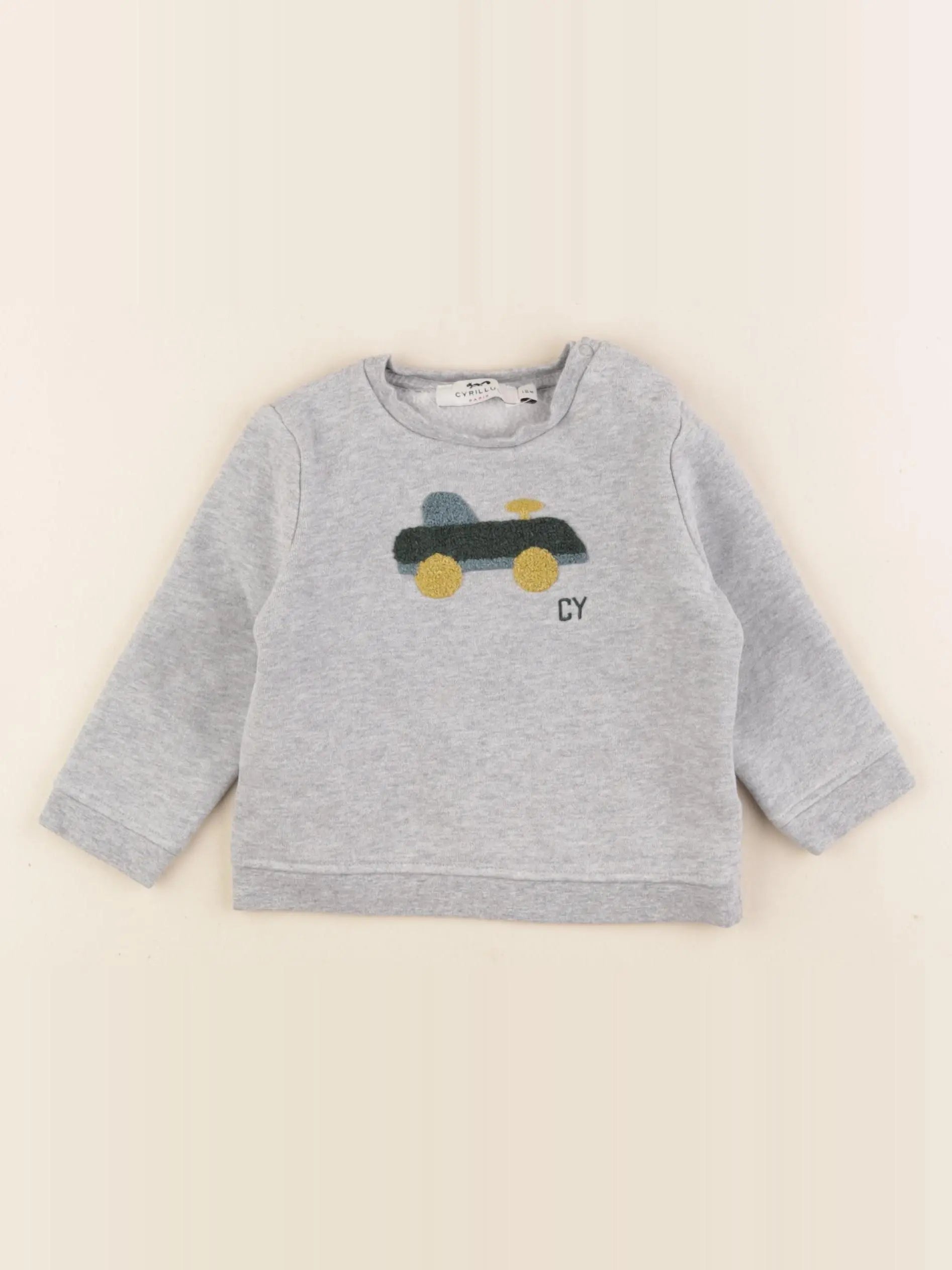 Cyrillus - sweat gris - 12 mois
