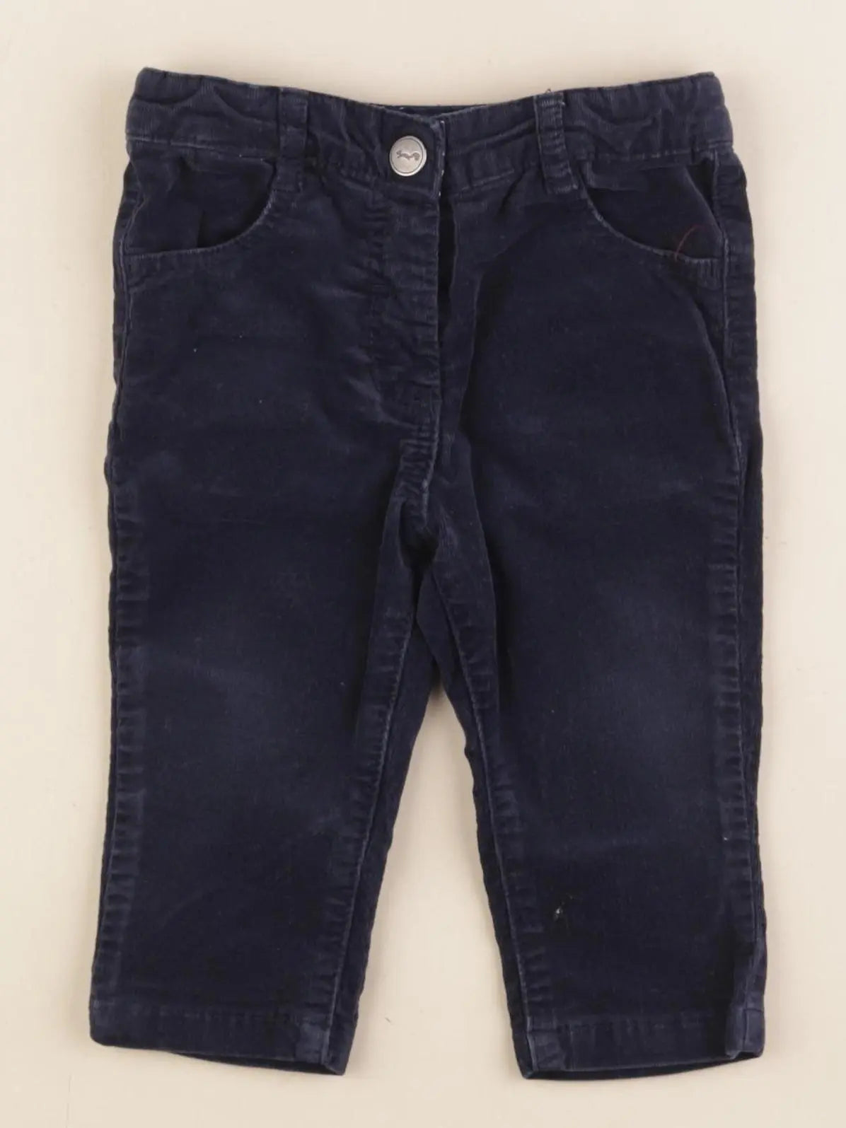 Cyrillus - pantalon bleu - 12 mois