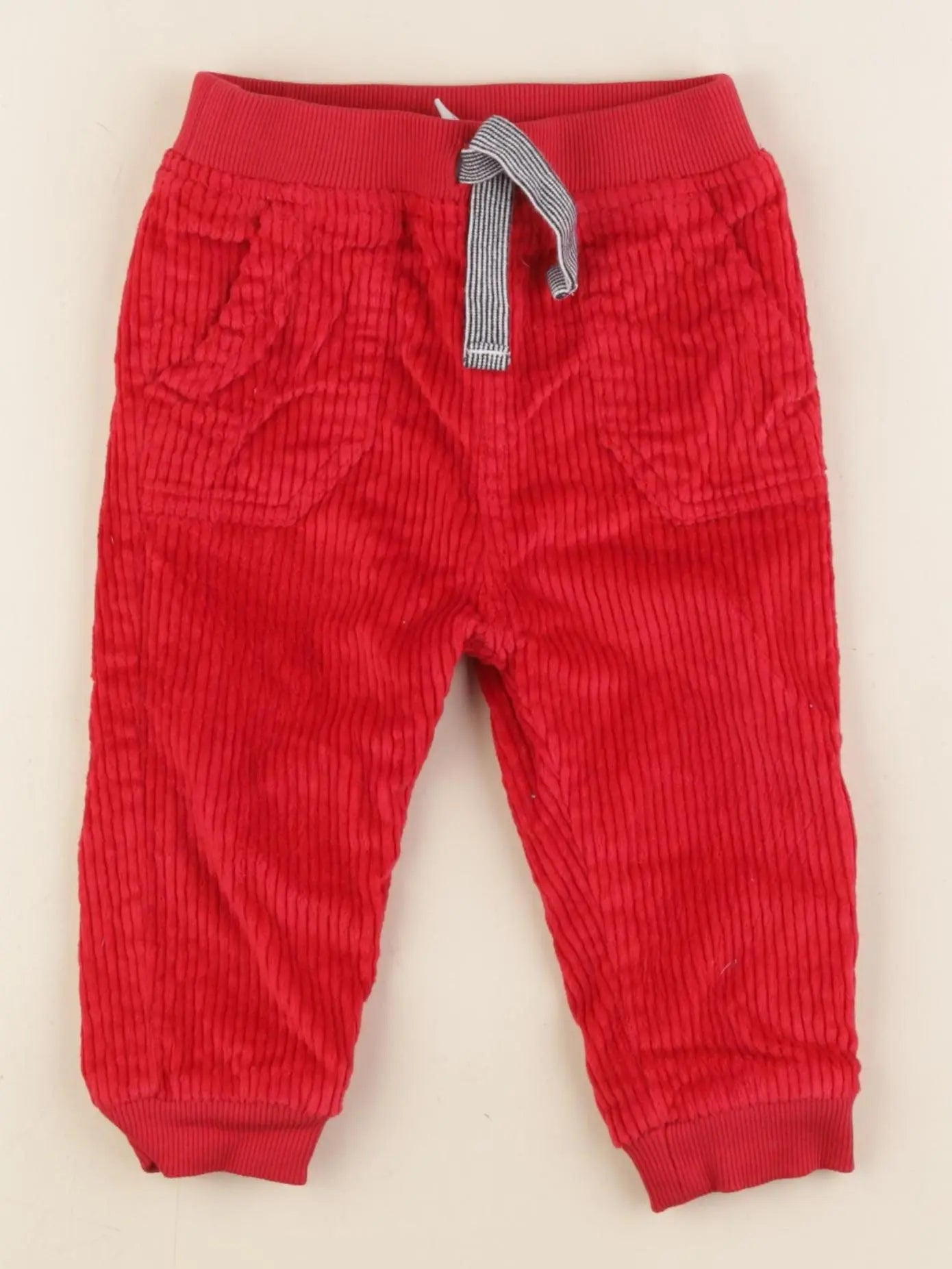 Petit Bateau - pantalon rouge - 12 mois