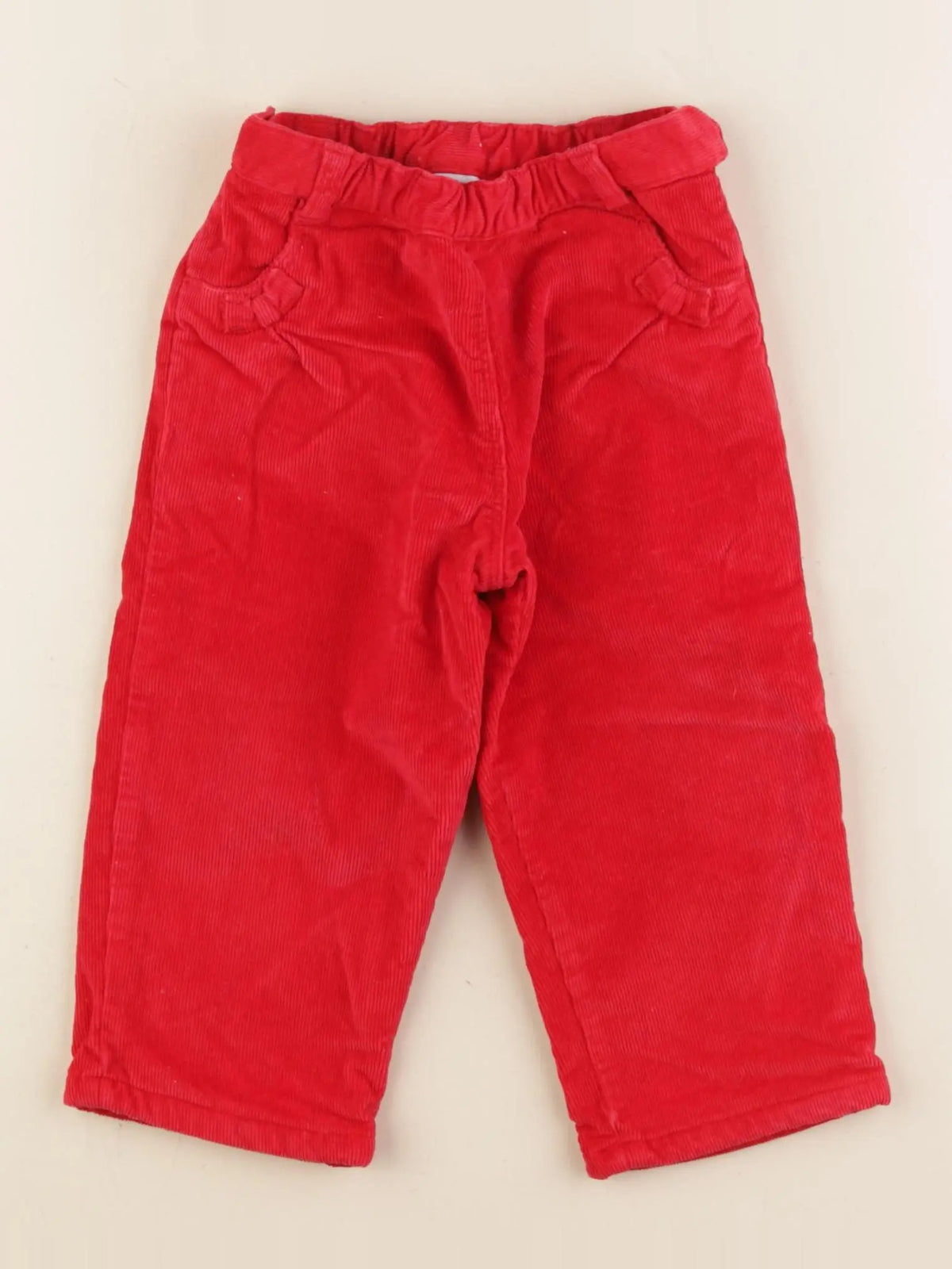 Petit Bateau - pantalon rouge - 18 mois