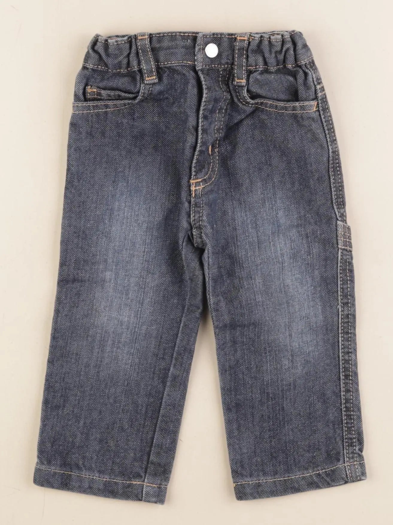 Petit Bateau - jean bleu - 12 mois