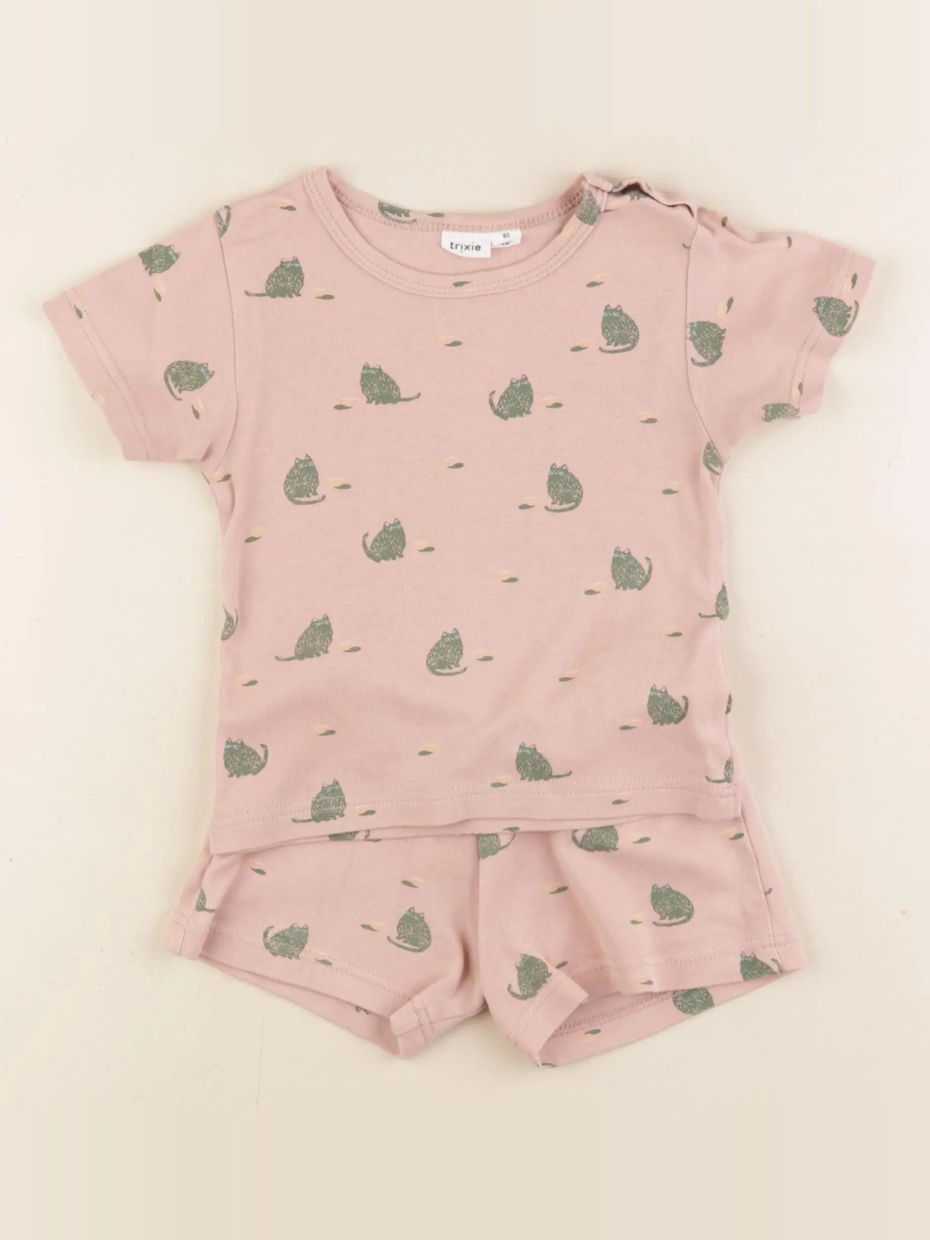 Trixie - pyjama coton rose - 2 ans