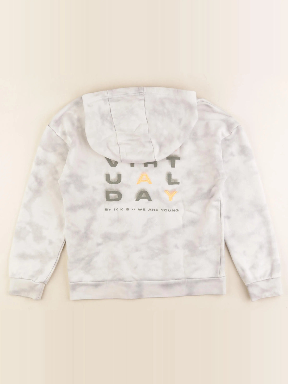 IKKS - sweat beige, gris - 10 ans