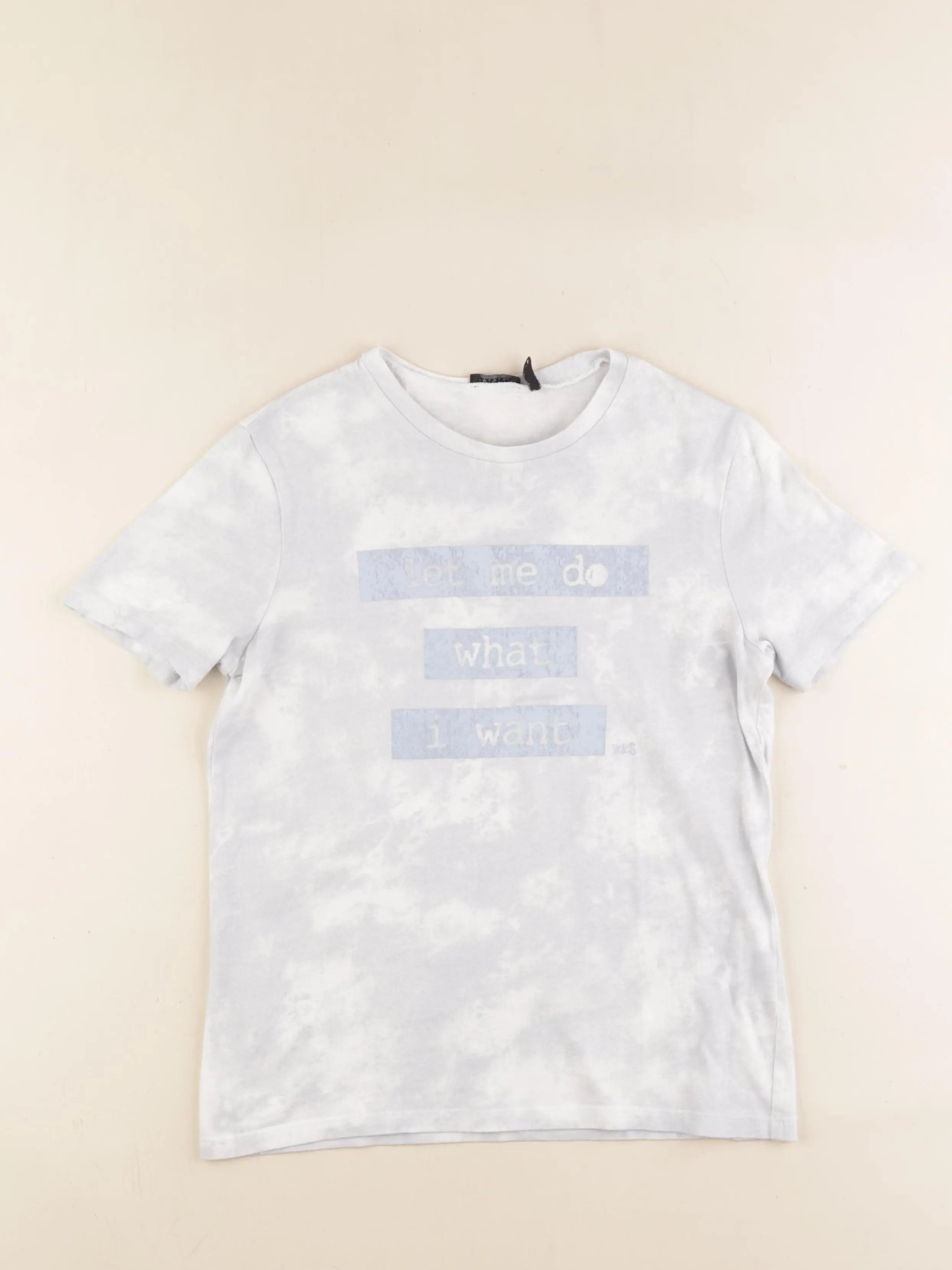 IKKS - tee-shirt blanc, bleu - 10 ans