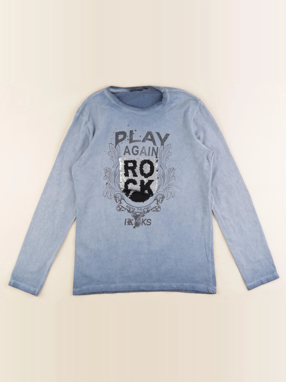 IKKS - tee-shirt bleu - 10 ans