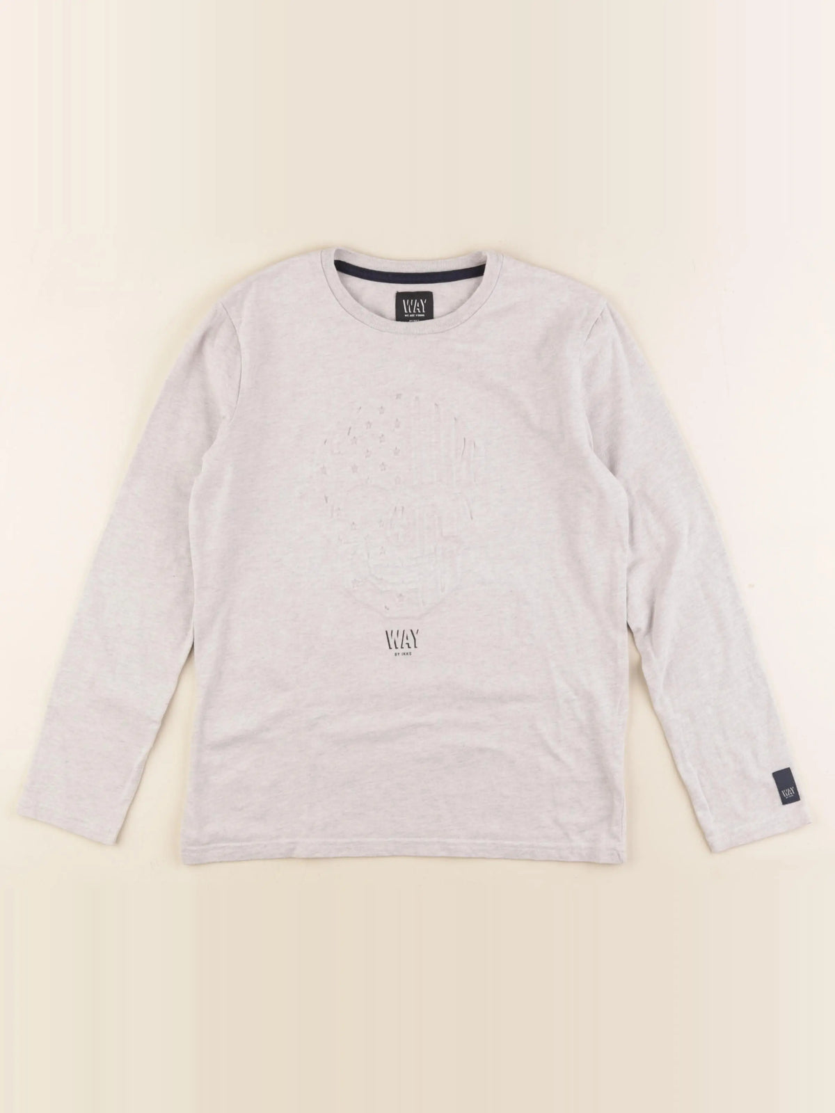 IKKS - tee-shirt gris - 10 ans