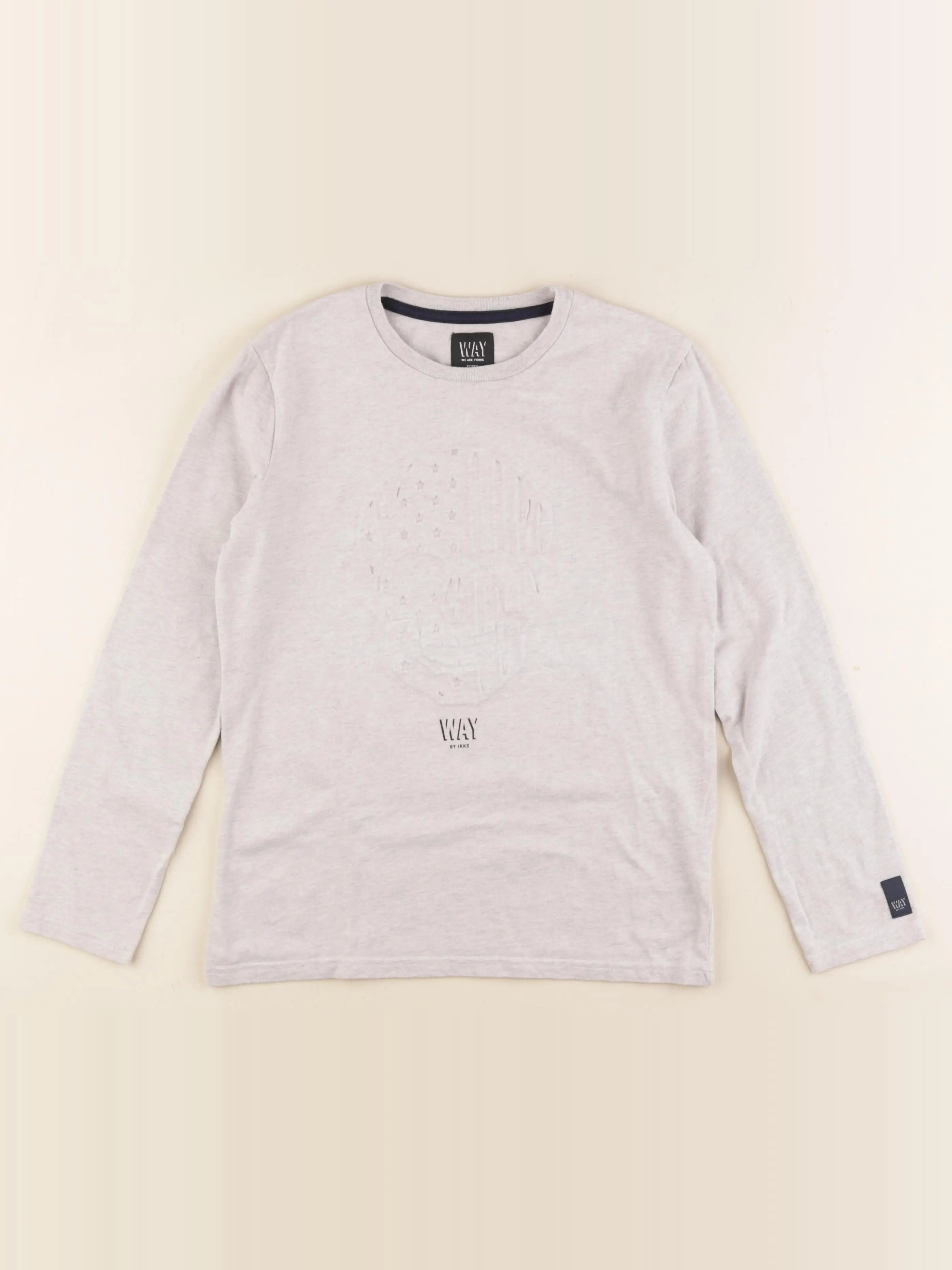 IKKS - tee-shirt gris - 10 ans