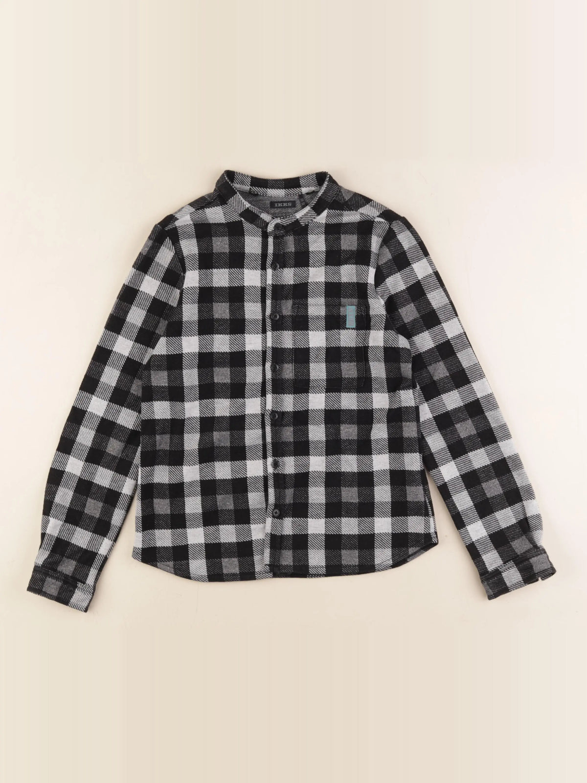 IKKS - chemise noir, blanc - 10 ans