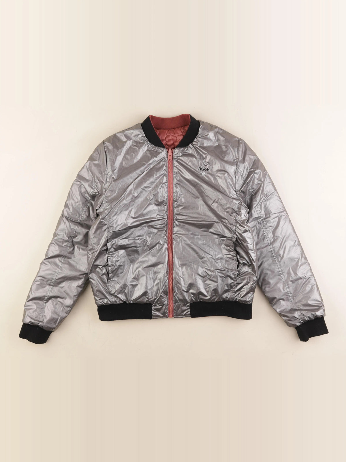 IKKS - doudoune réversible argent - 14 ans