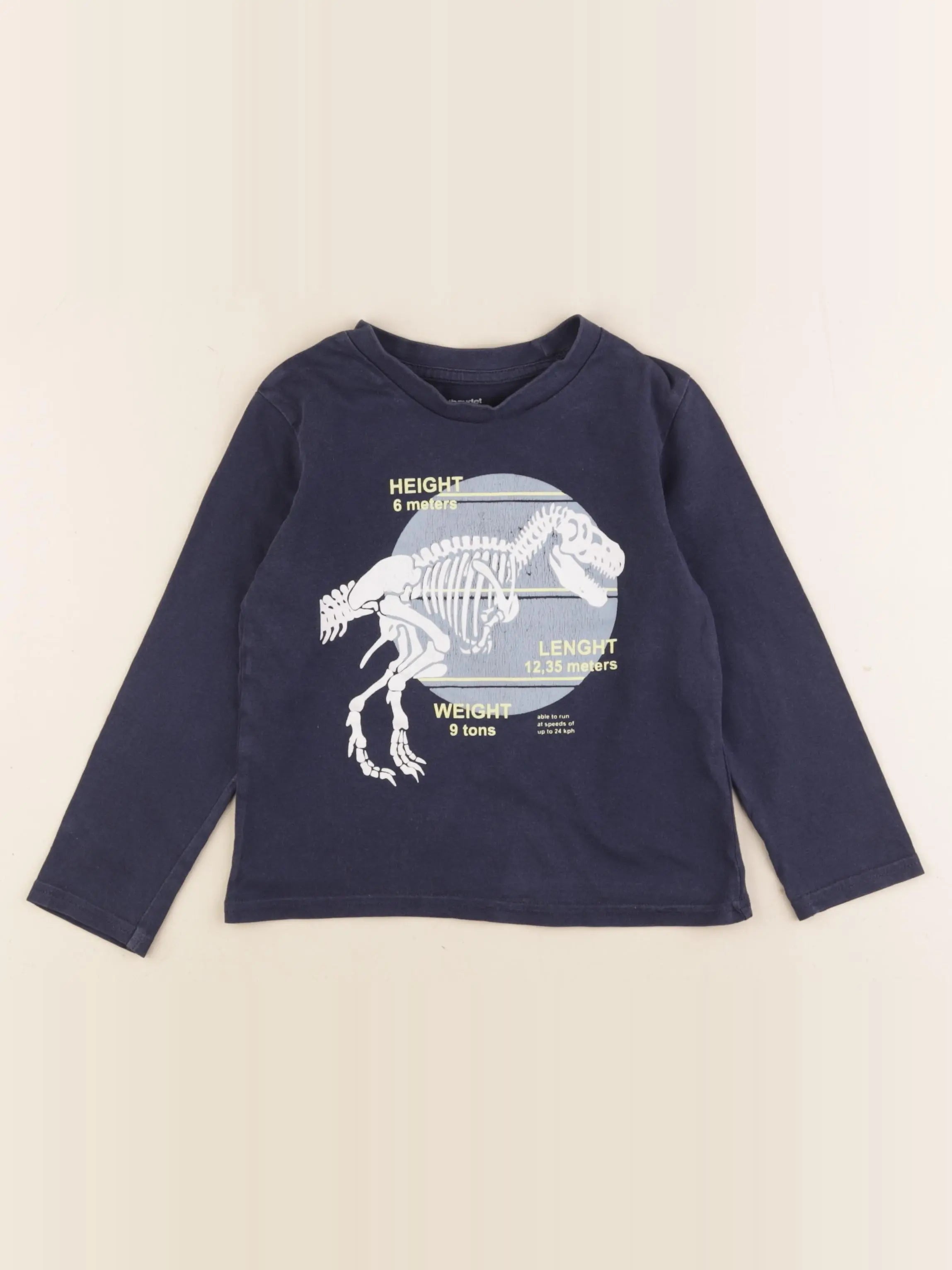 Vertbaudet - tee-shirt bleu - 4 ans