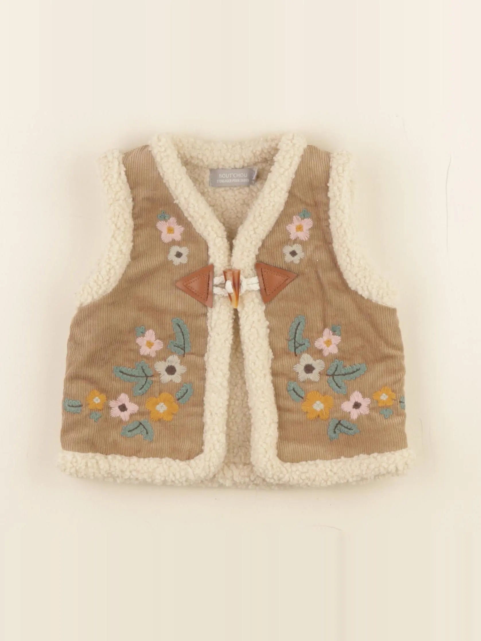 Boutchou - gilet marron - 9 mois