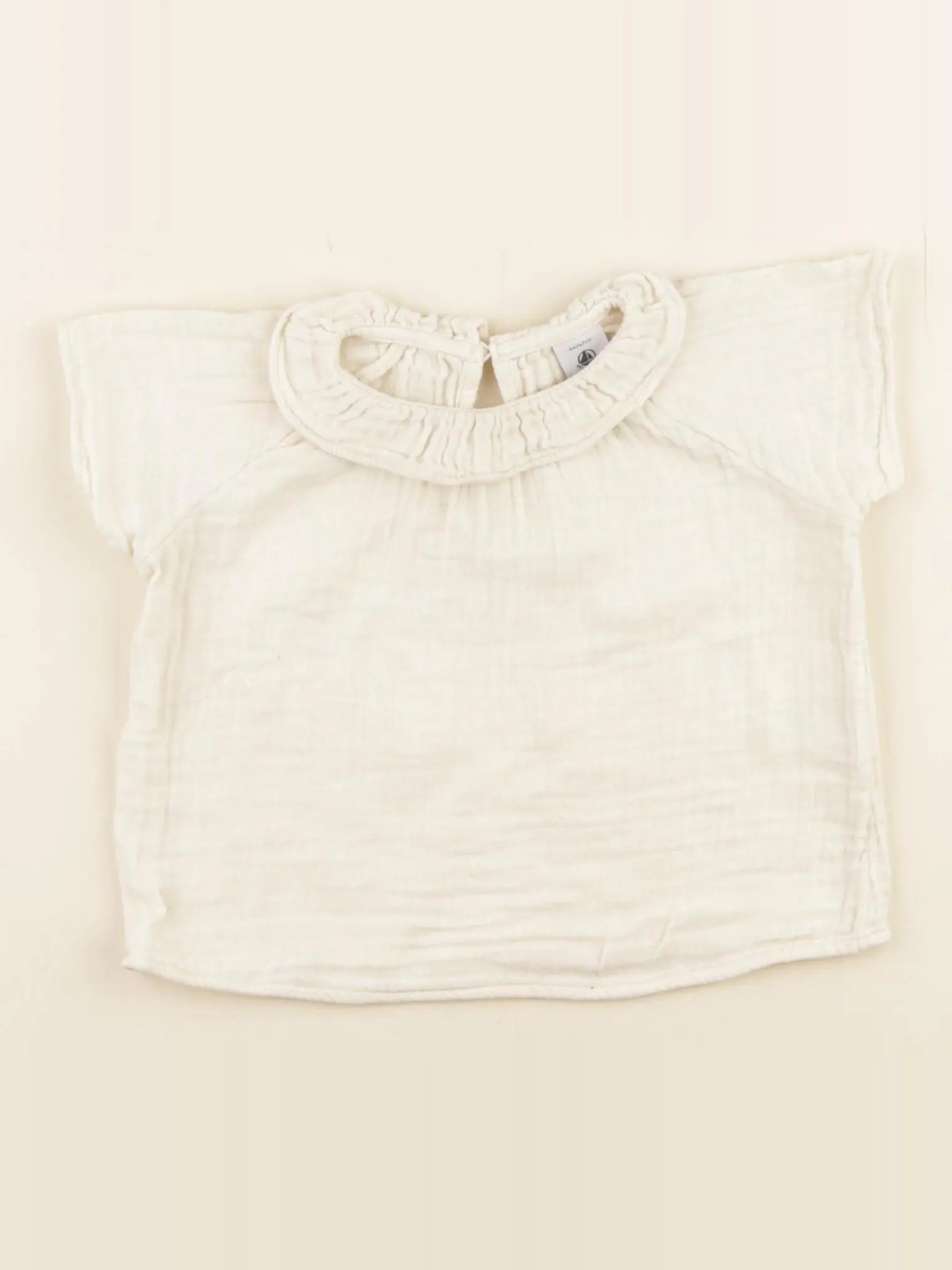 Petit Bateau - blouse beige - 6 mois