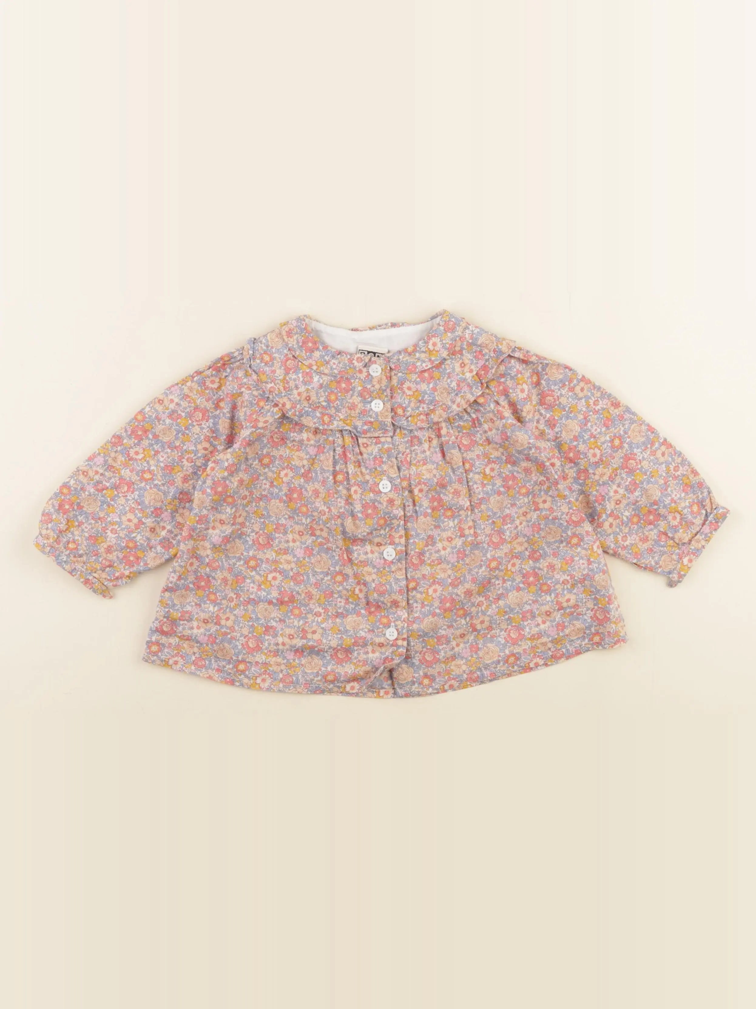 Bonton - blouse multicolore - 12 mois