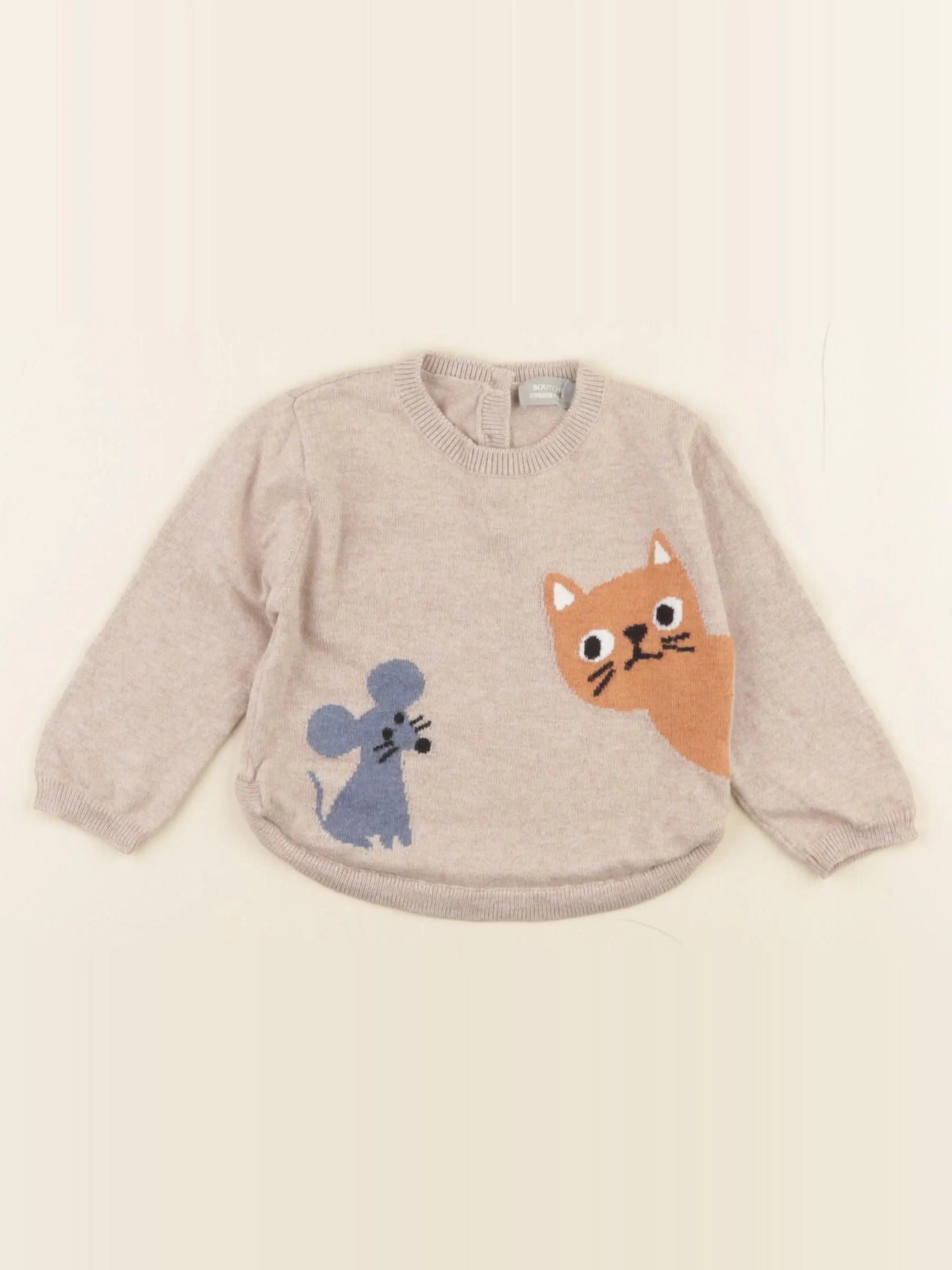 Boutchou - pull beige - 12 mois