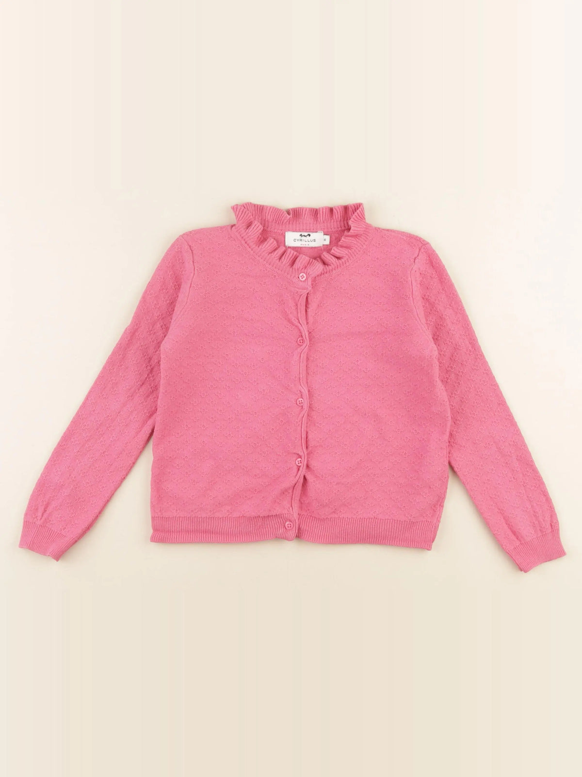 Cyrillus - gilet rose - 6 ans