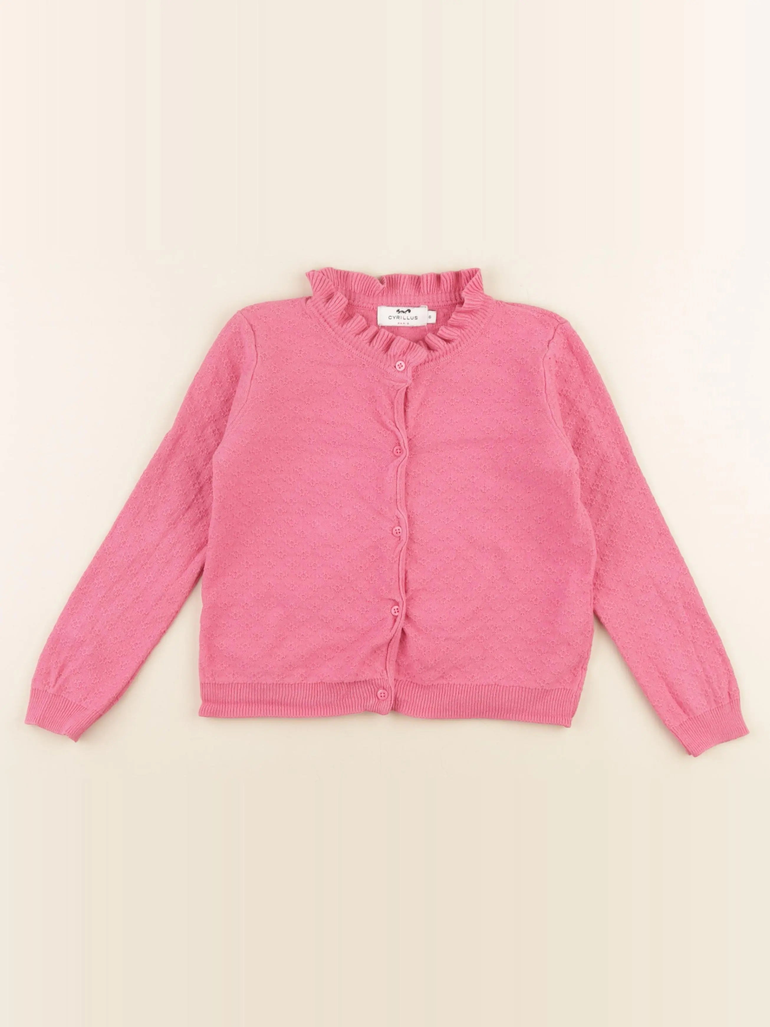 Cyrillus - gilet rose - 6 ans