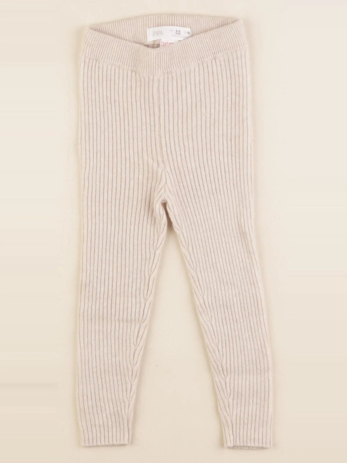 Zara - legging beige - 2/3 ans