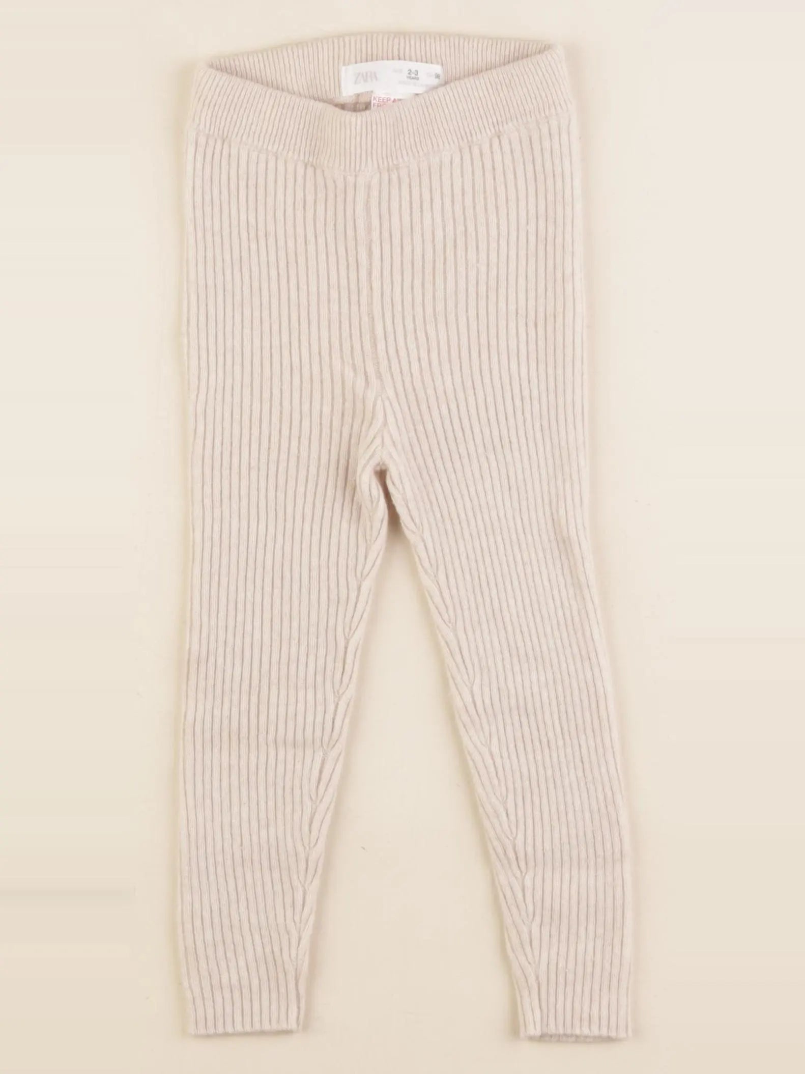 Zara - legging beige - 2/3 ans