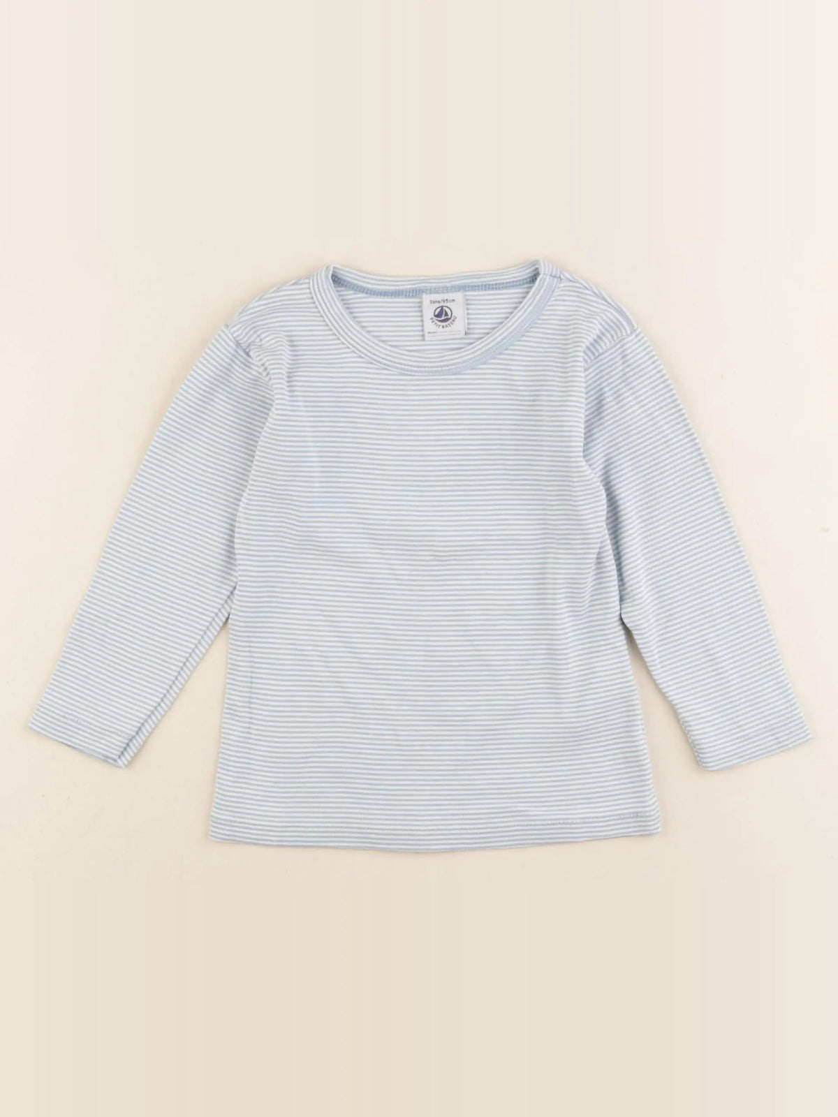Petit Bateau - maillot de corps bleu - 3 ans