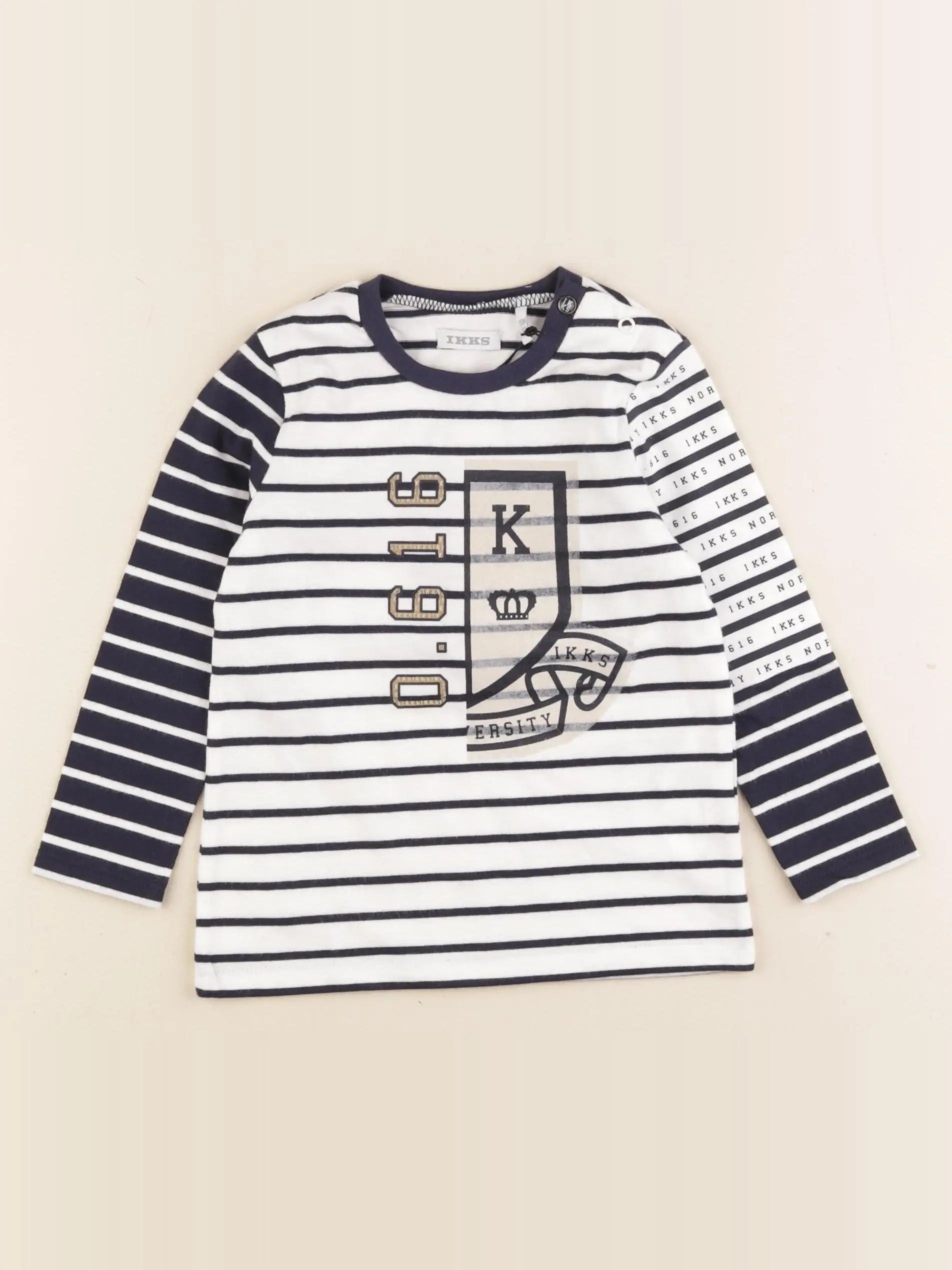 IKKS - tee-shirt bleu - 18 mois
