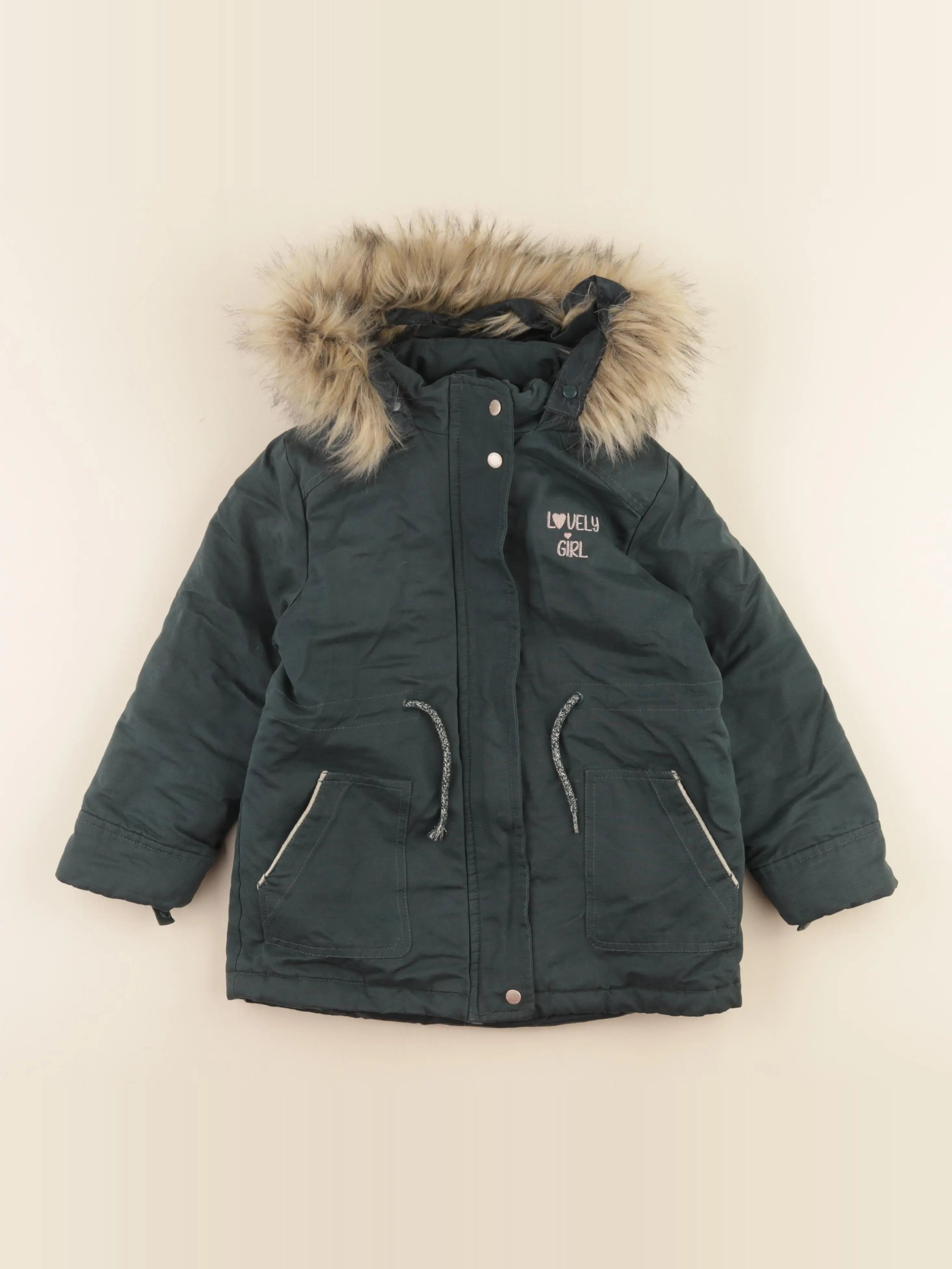 Vertbaudet - parka vert - 5 ans