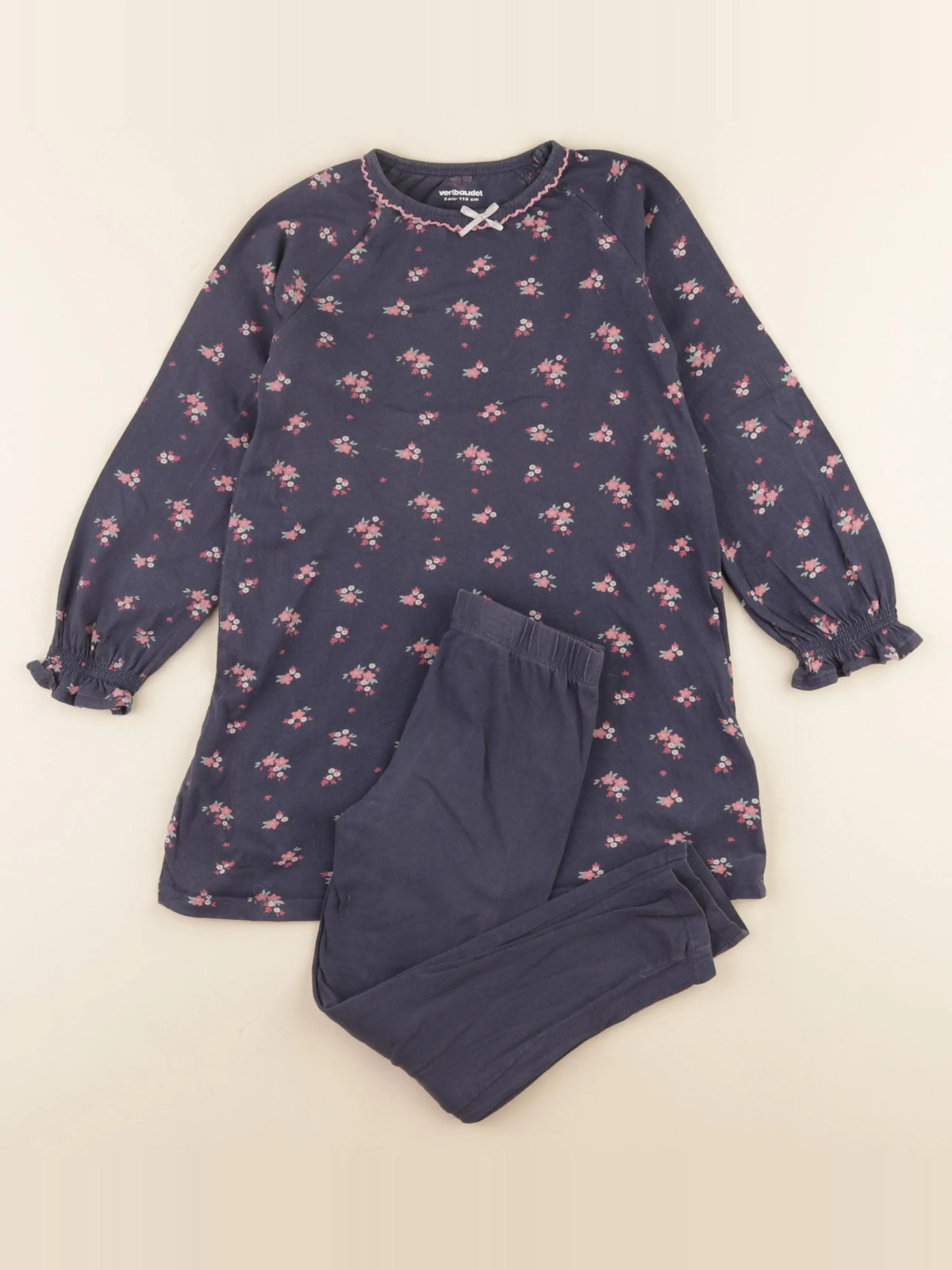 Vertbaudet - pyjama coton bleu - 5 ans
