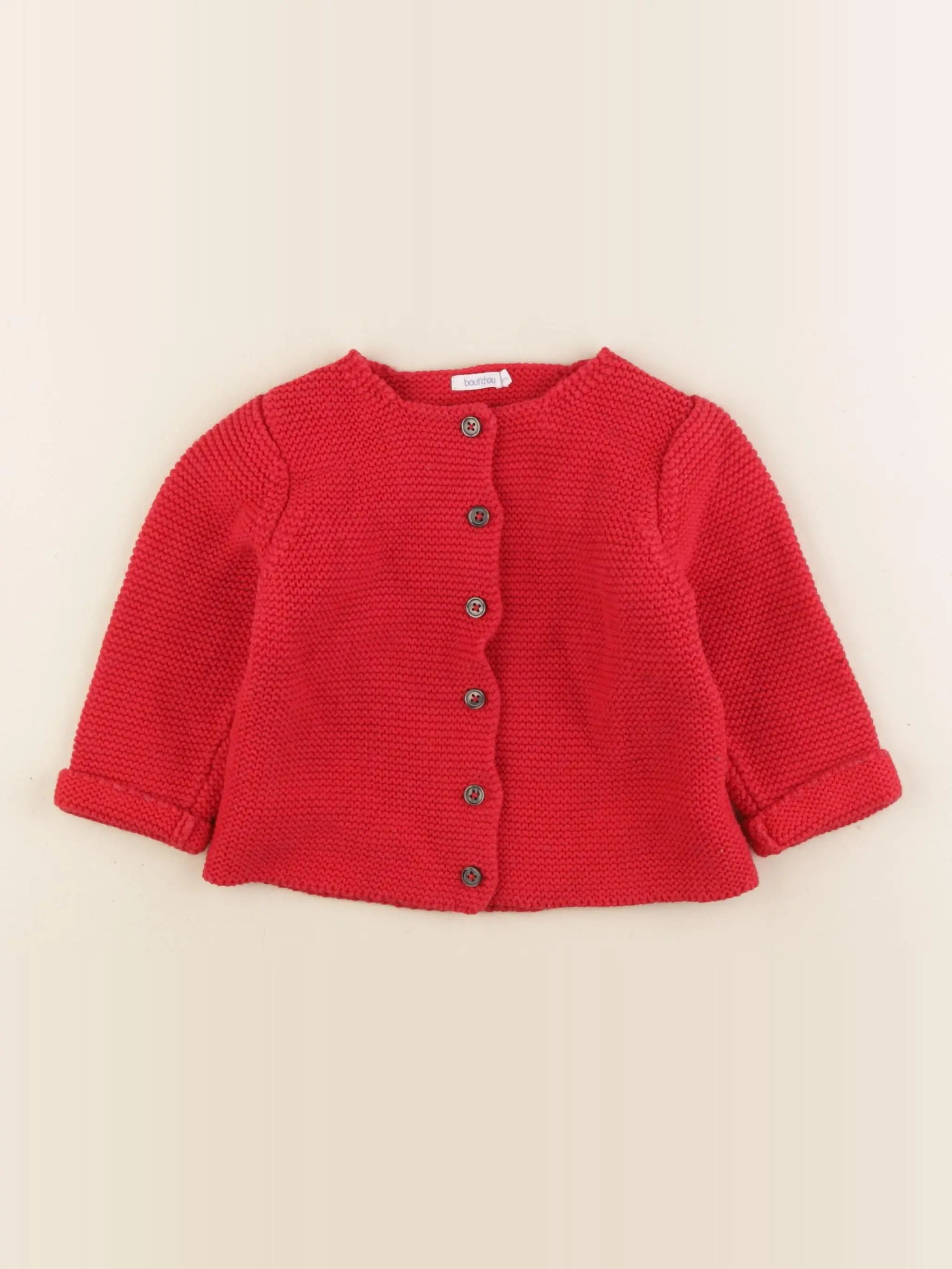 Boutchou - gilet rouge - 24 mois