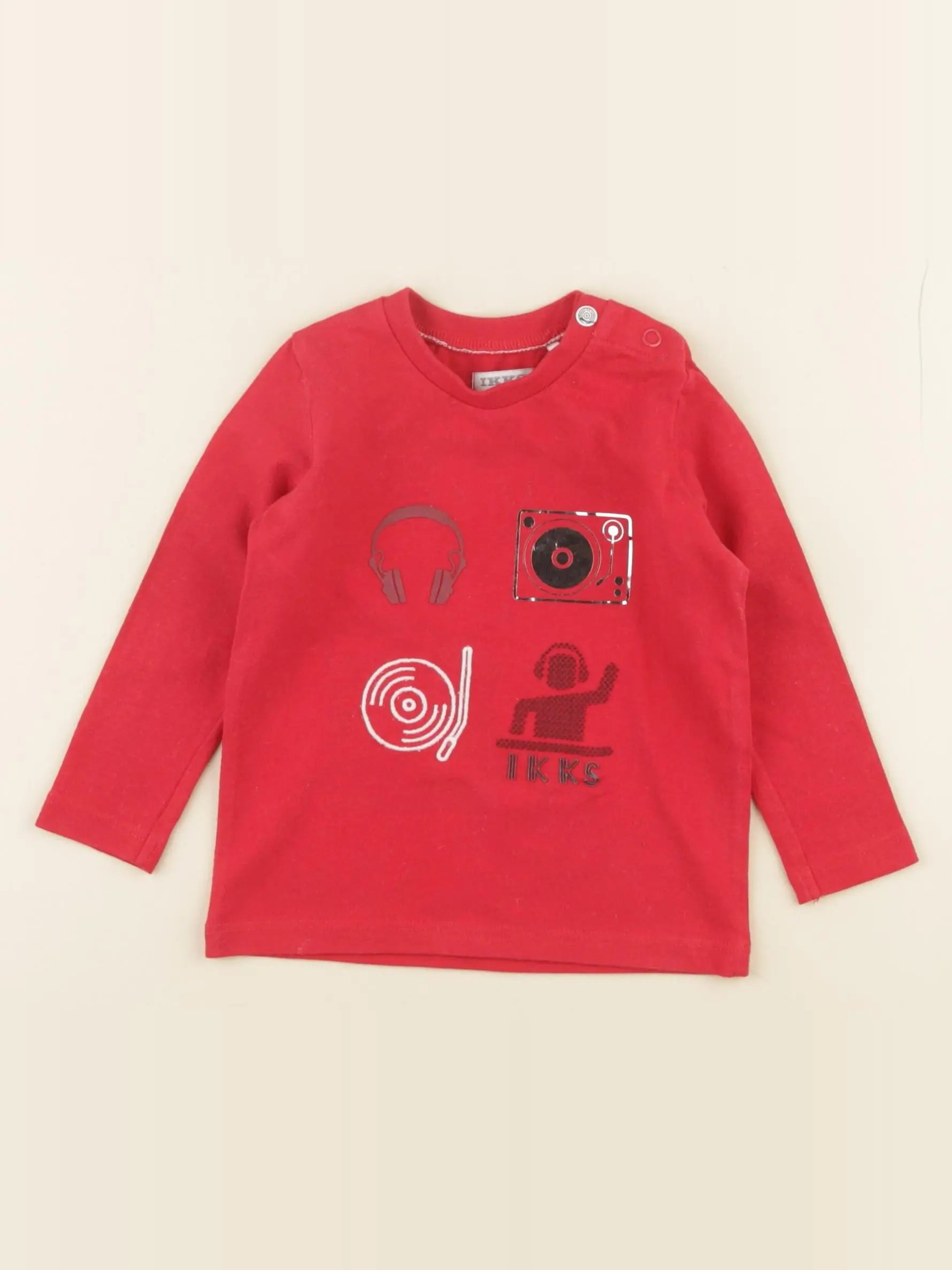 IKKS - tee-shirt rouge - 6 mois