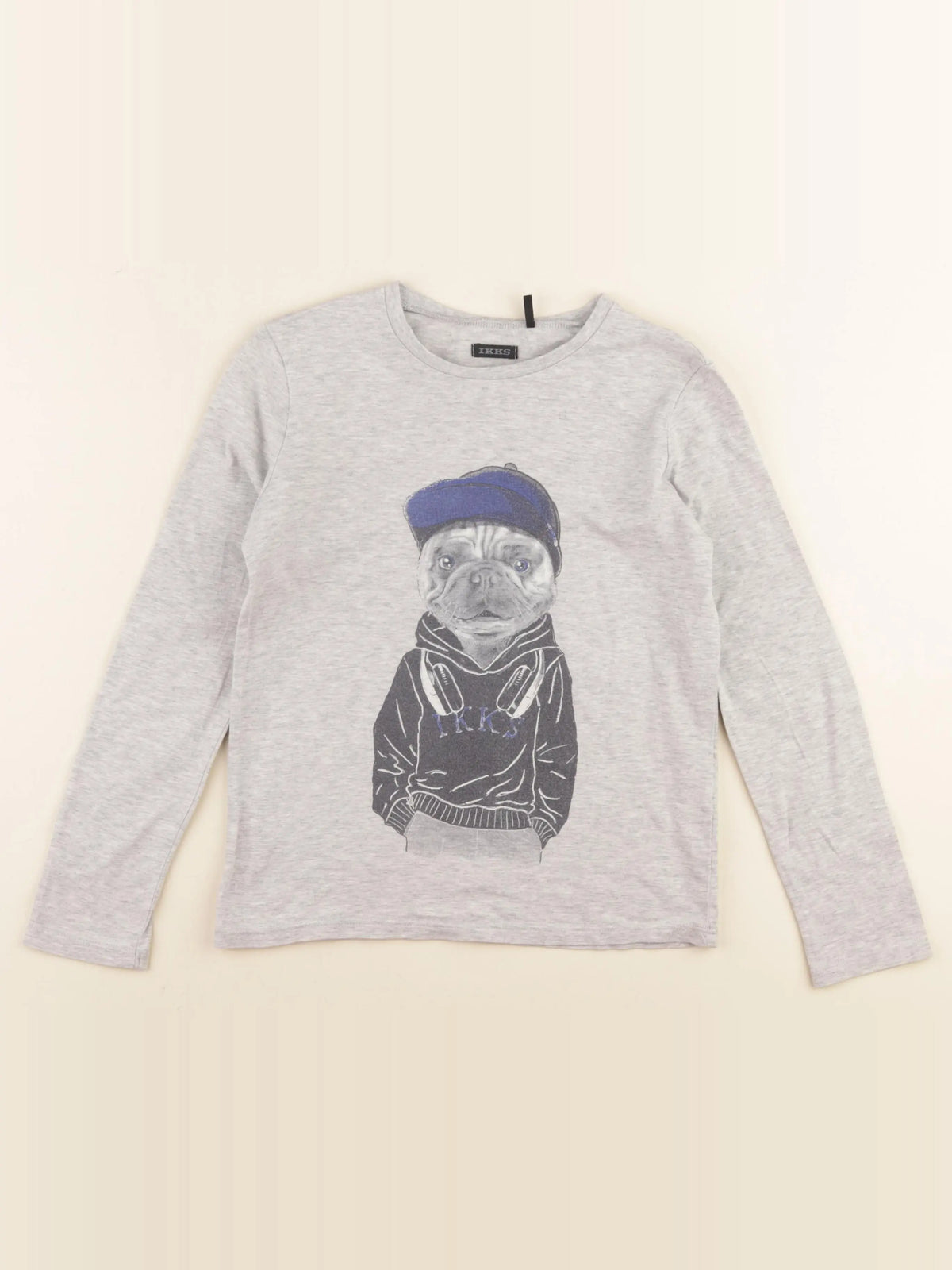 IKKS - tee-shirt gris - 8 ans