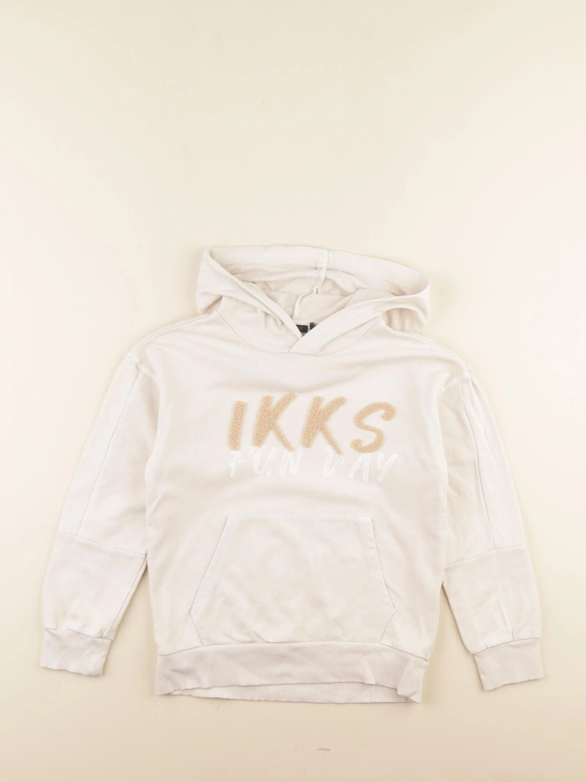 IKKS - sweat beige - 8 ans