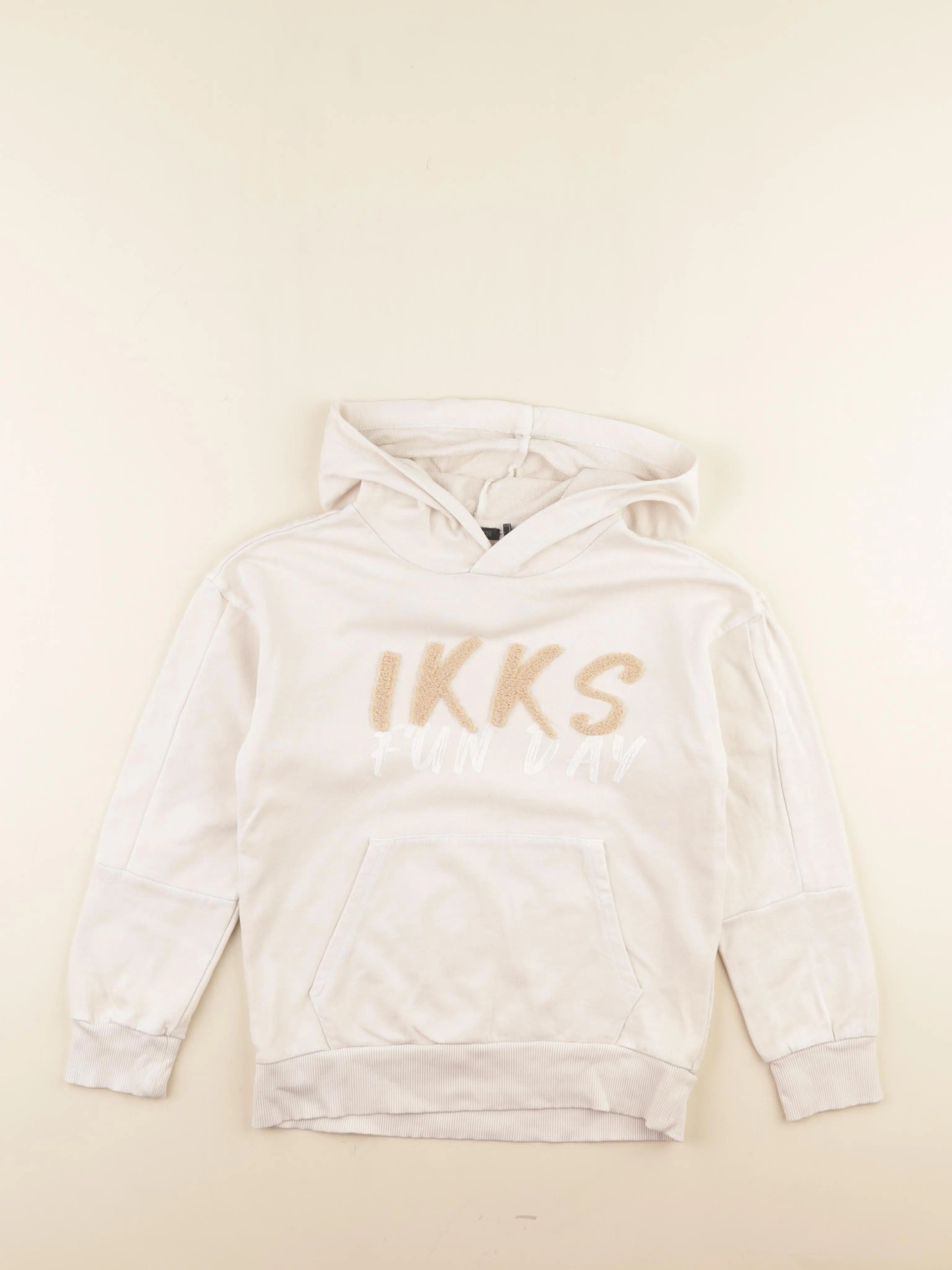 IKKS - sweat beige - 8 ans