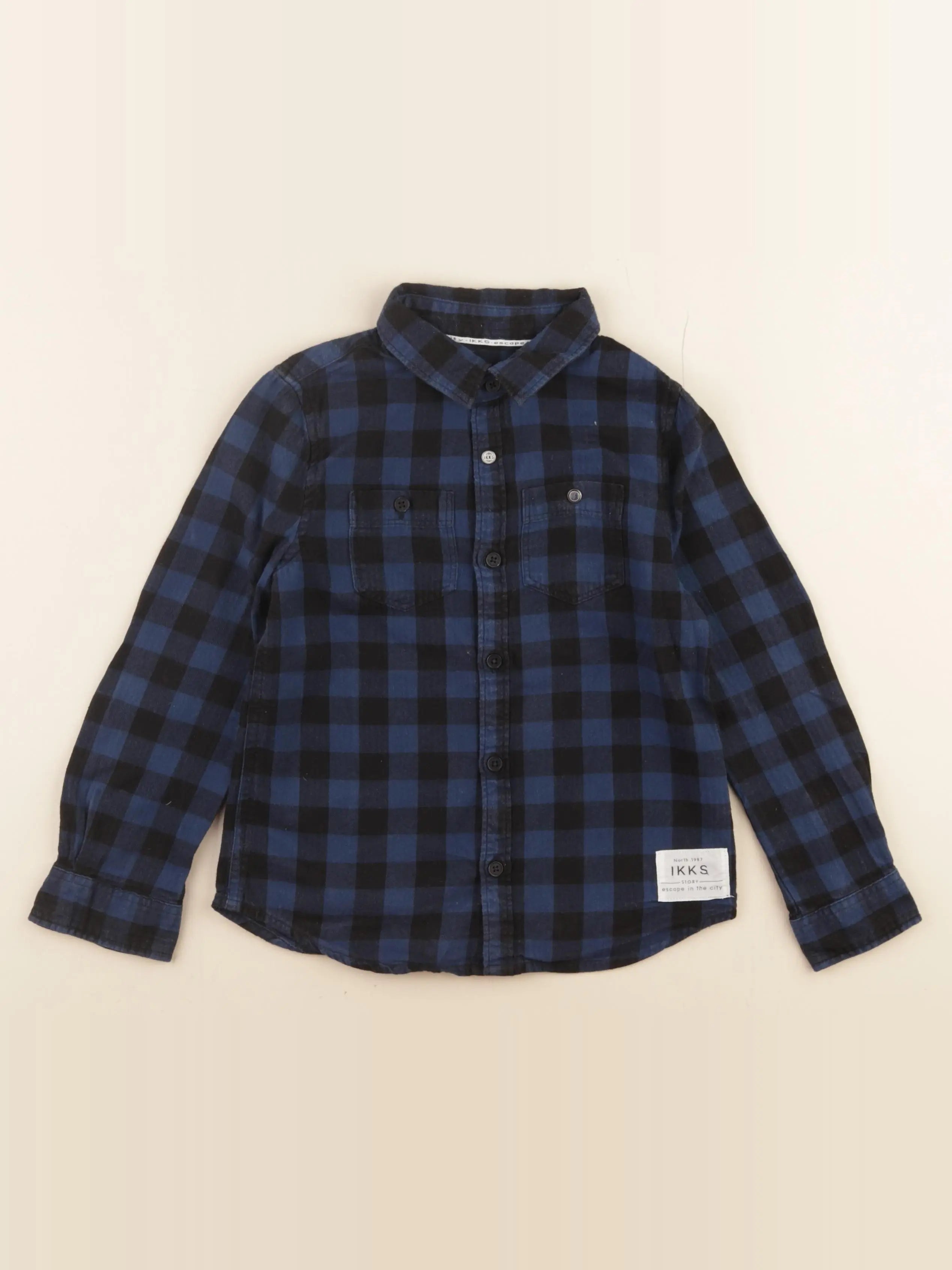 IKKS - chemise bleu - 8 ans