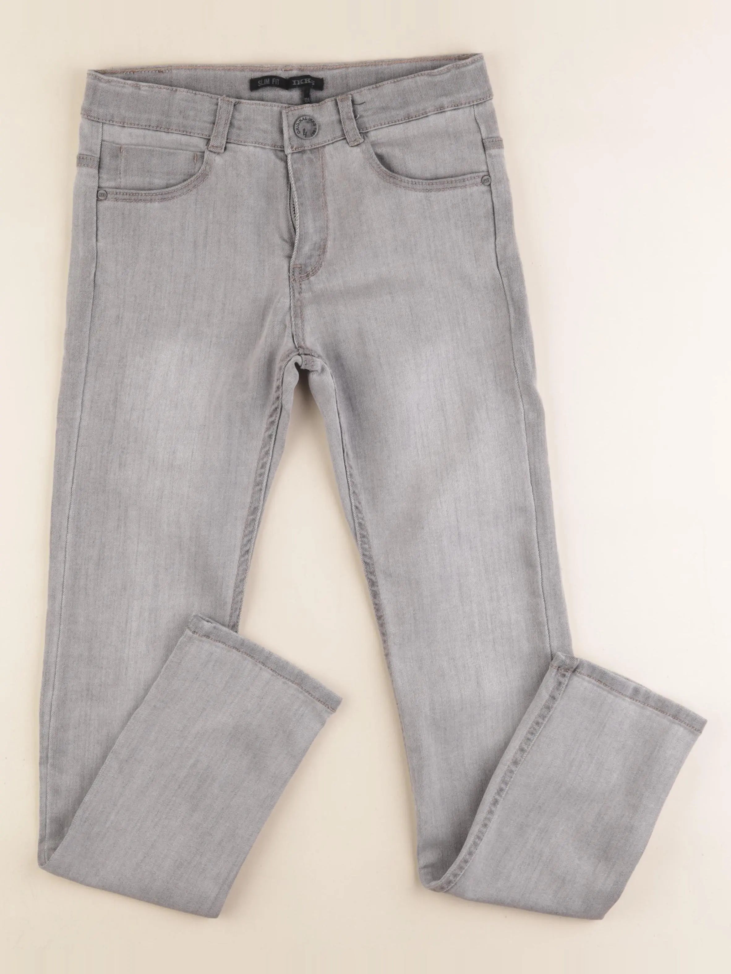 IKKS - jean gris - 12 ans