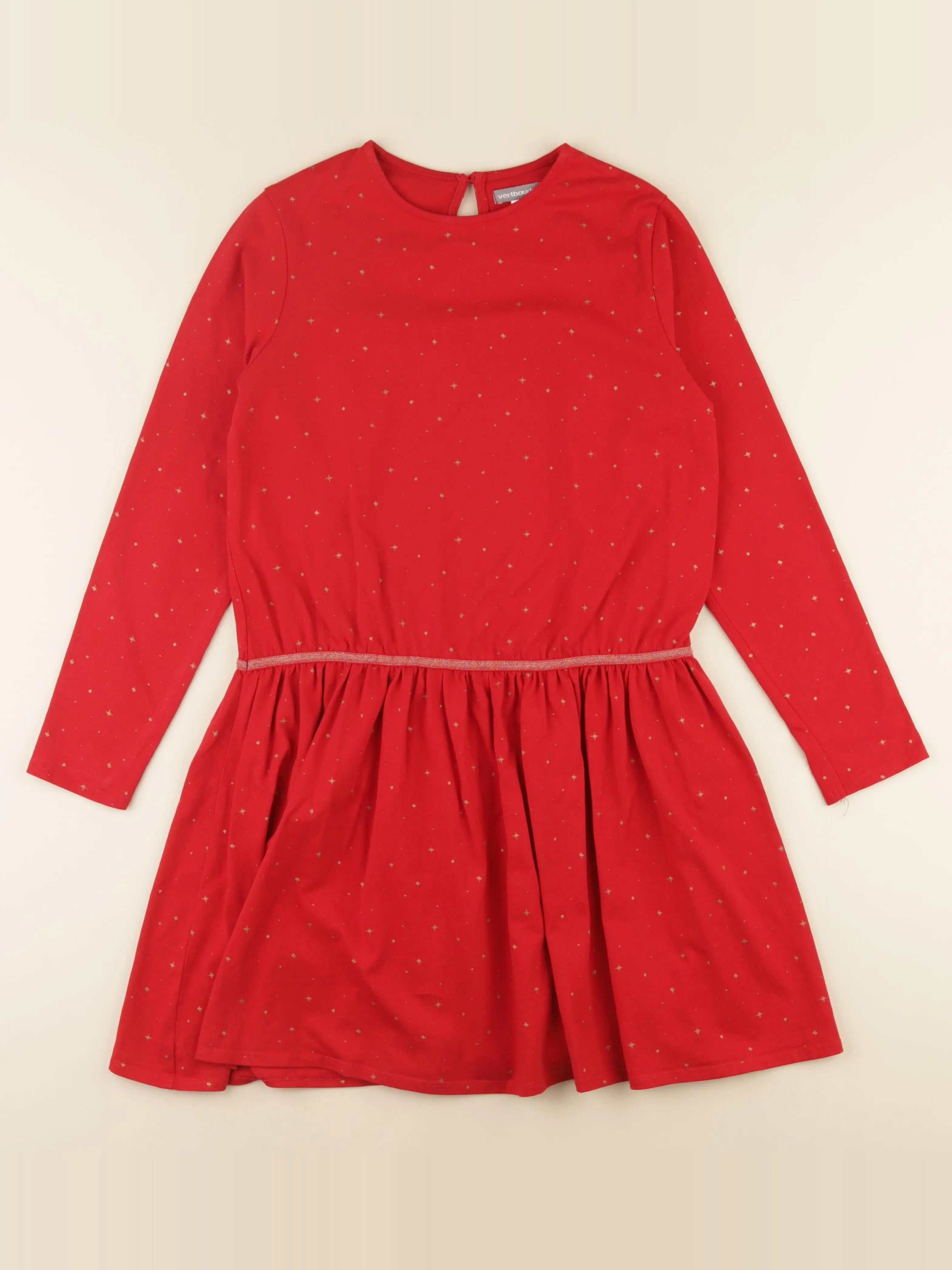 Vertbaudet - robe rouge - 14 ans