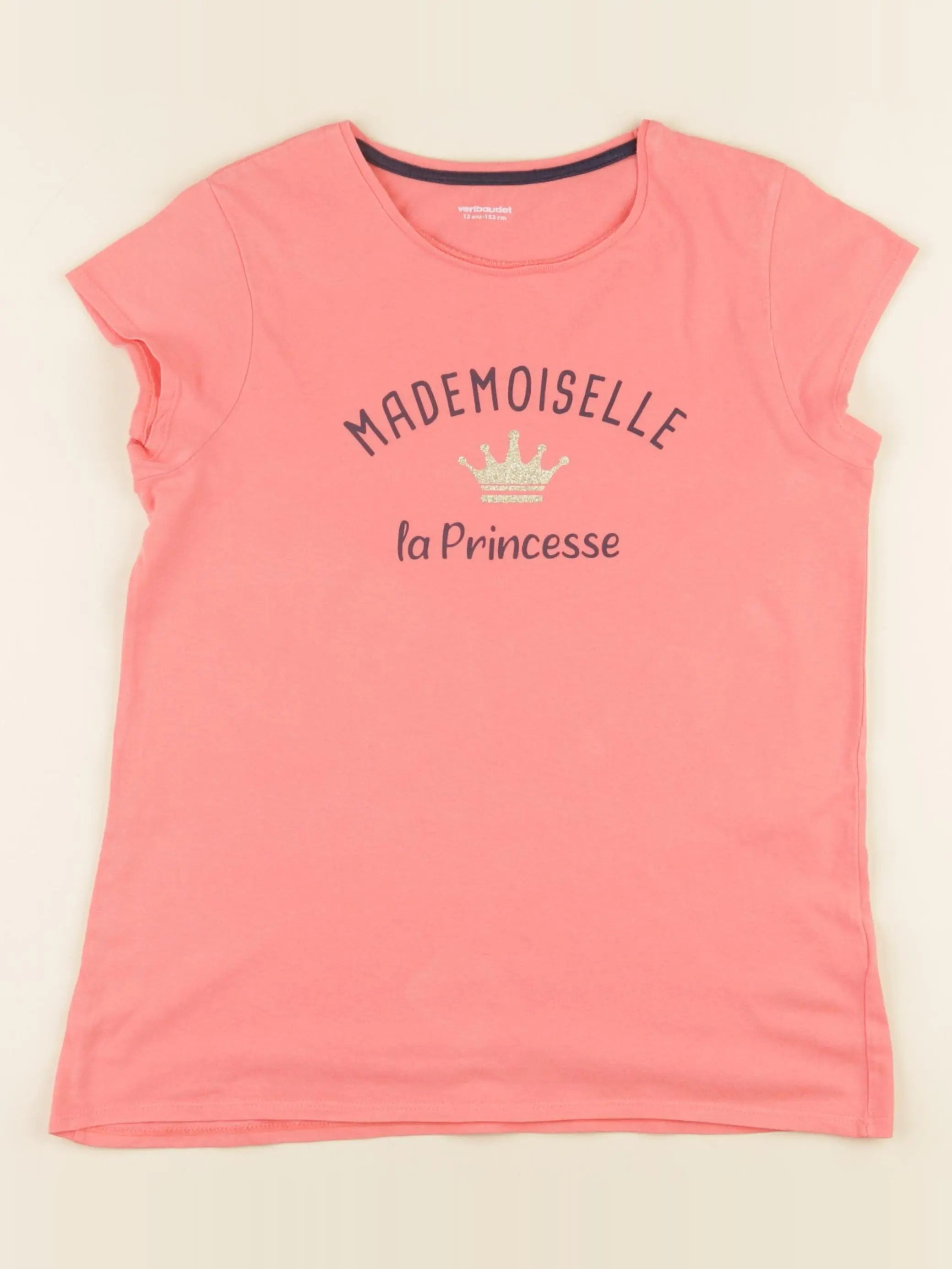 Vertbaudet - tee-shirt rose - 12 ans