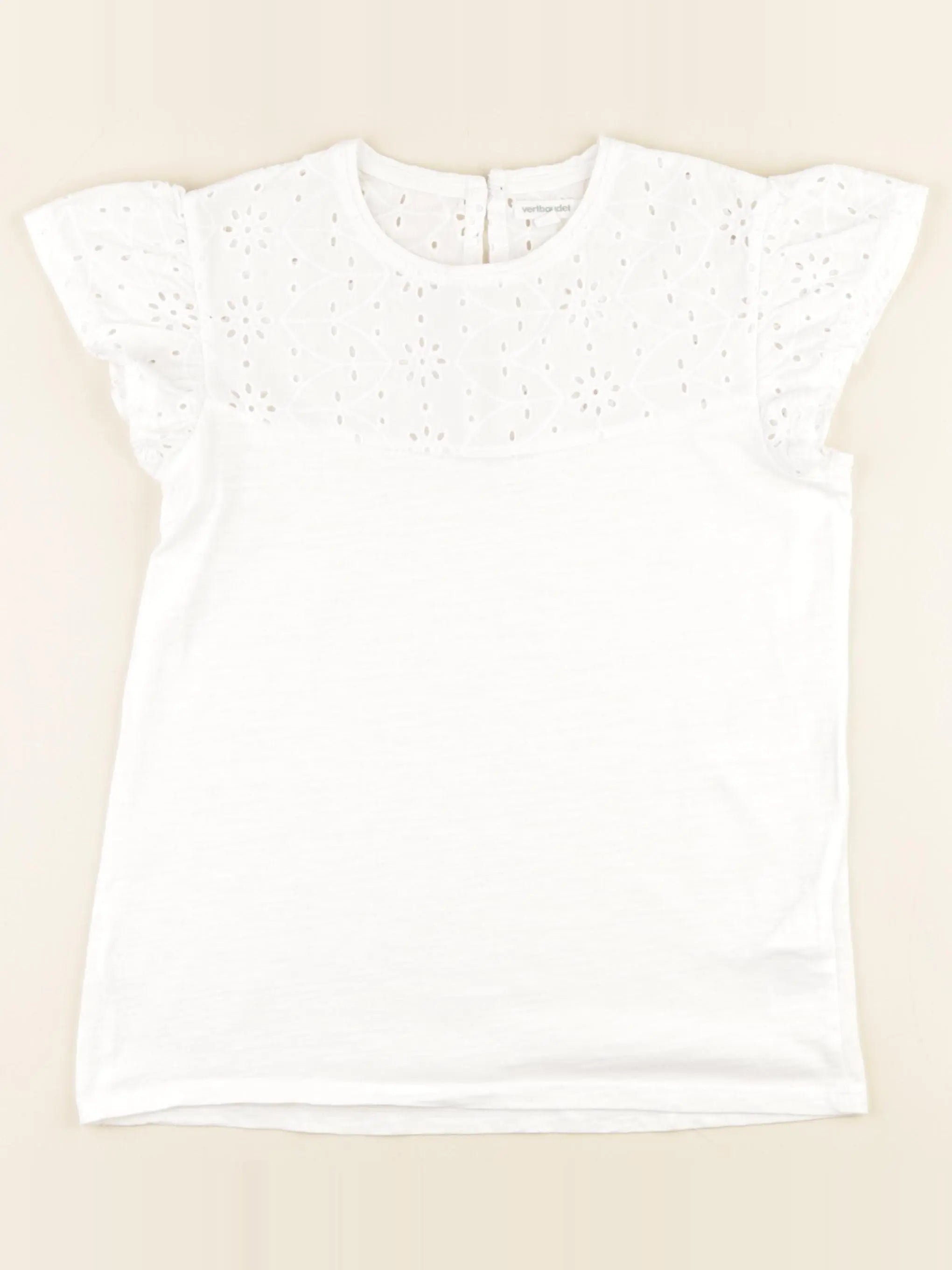 Vertbaudet - tee-shirt blanc - 12 ans