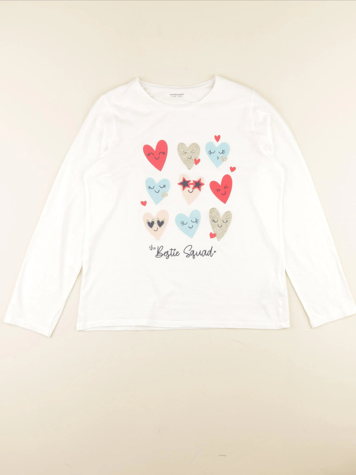 Vertbaudet - tee-shirt blanc - 14 ans