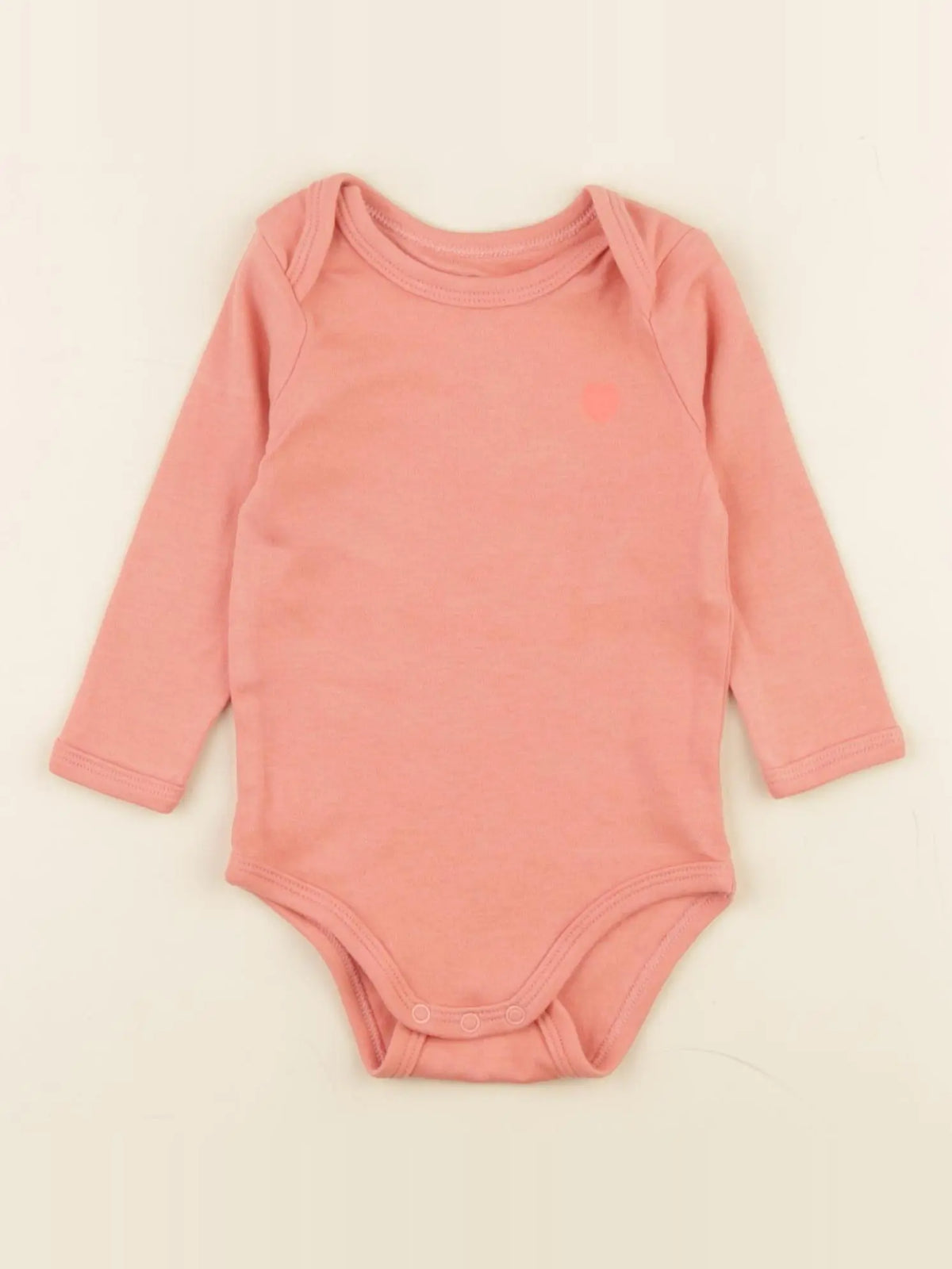 Vertbaudet - body orange - 6 mois