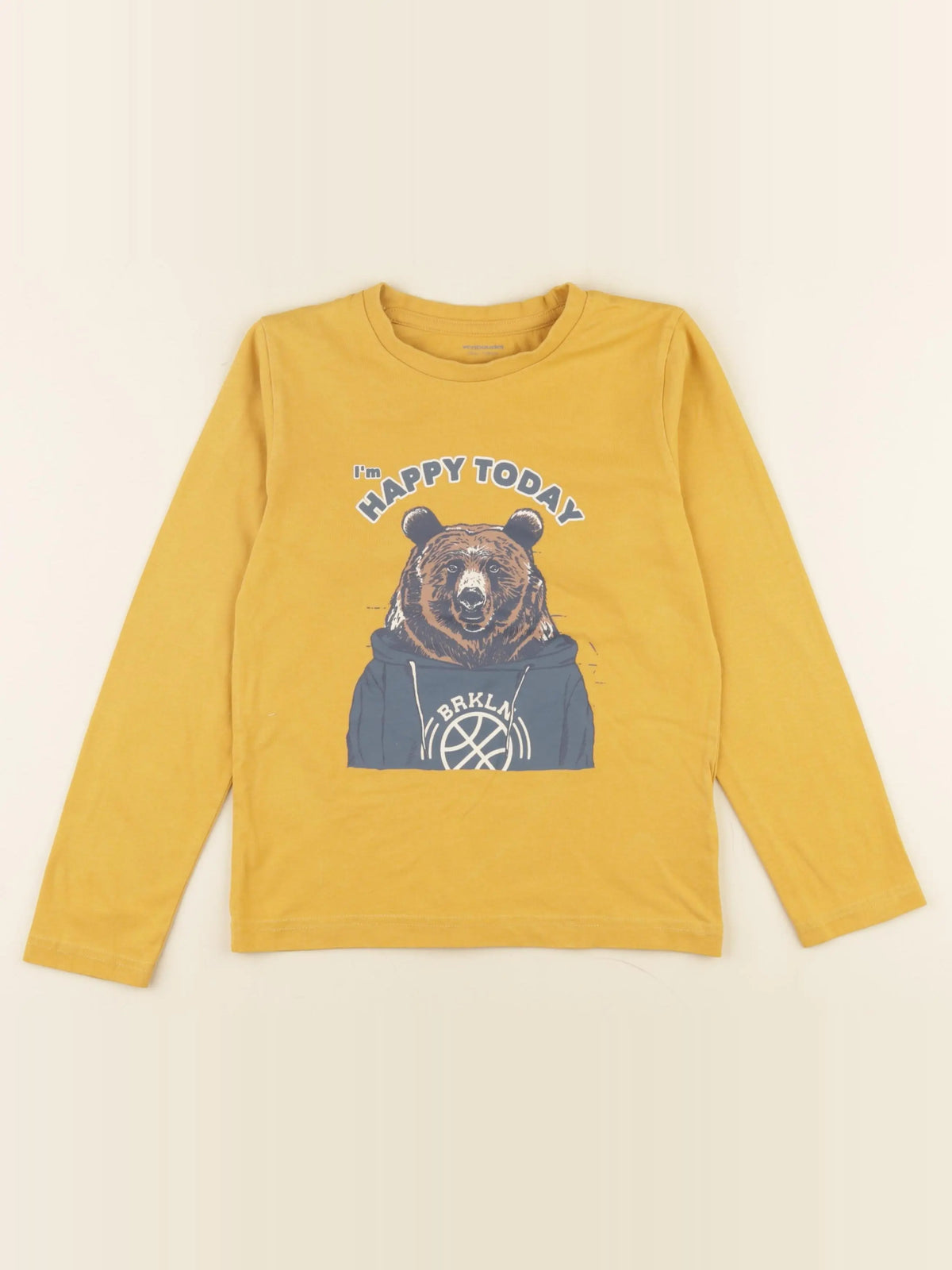 Vertbaudet - tee-shirt jaune - 8 ans