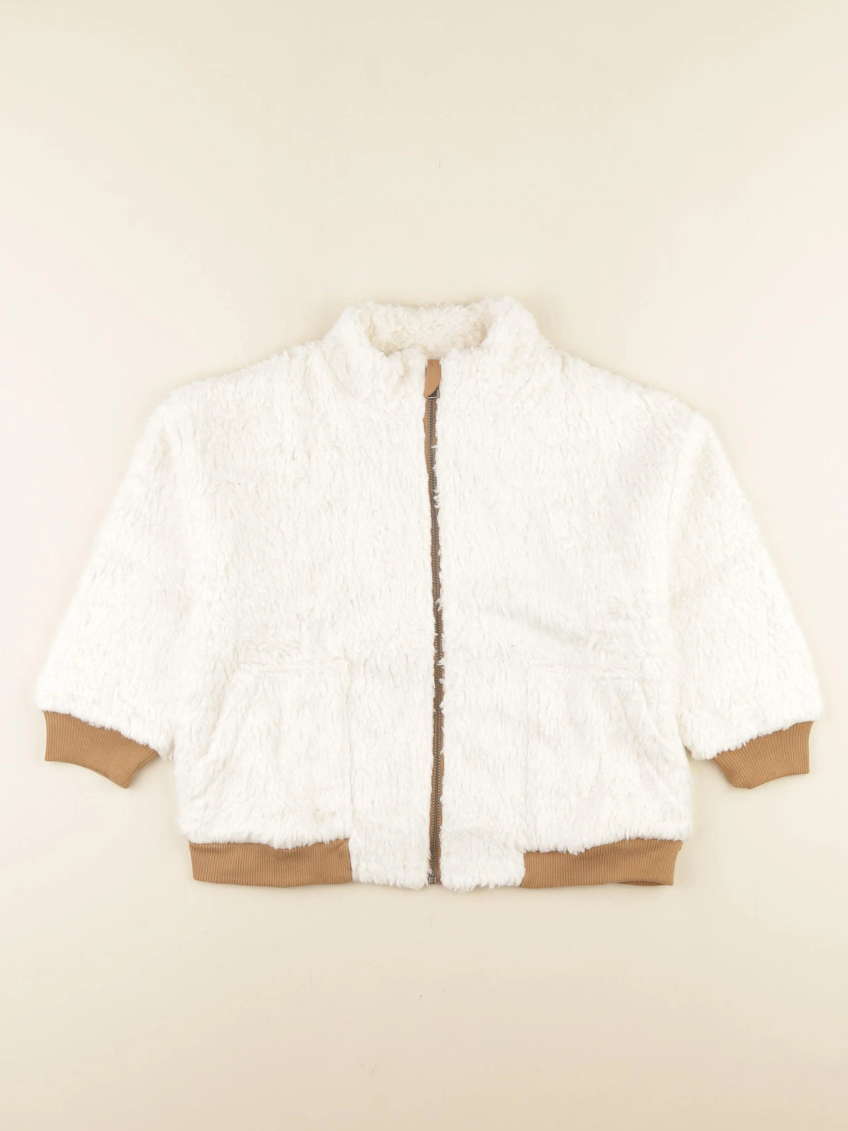 Play Up - veste blanc, marron - 6 ans