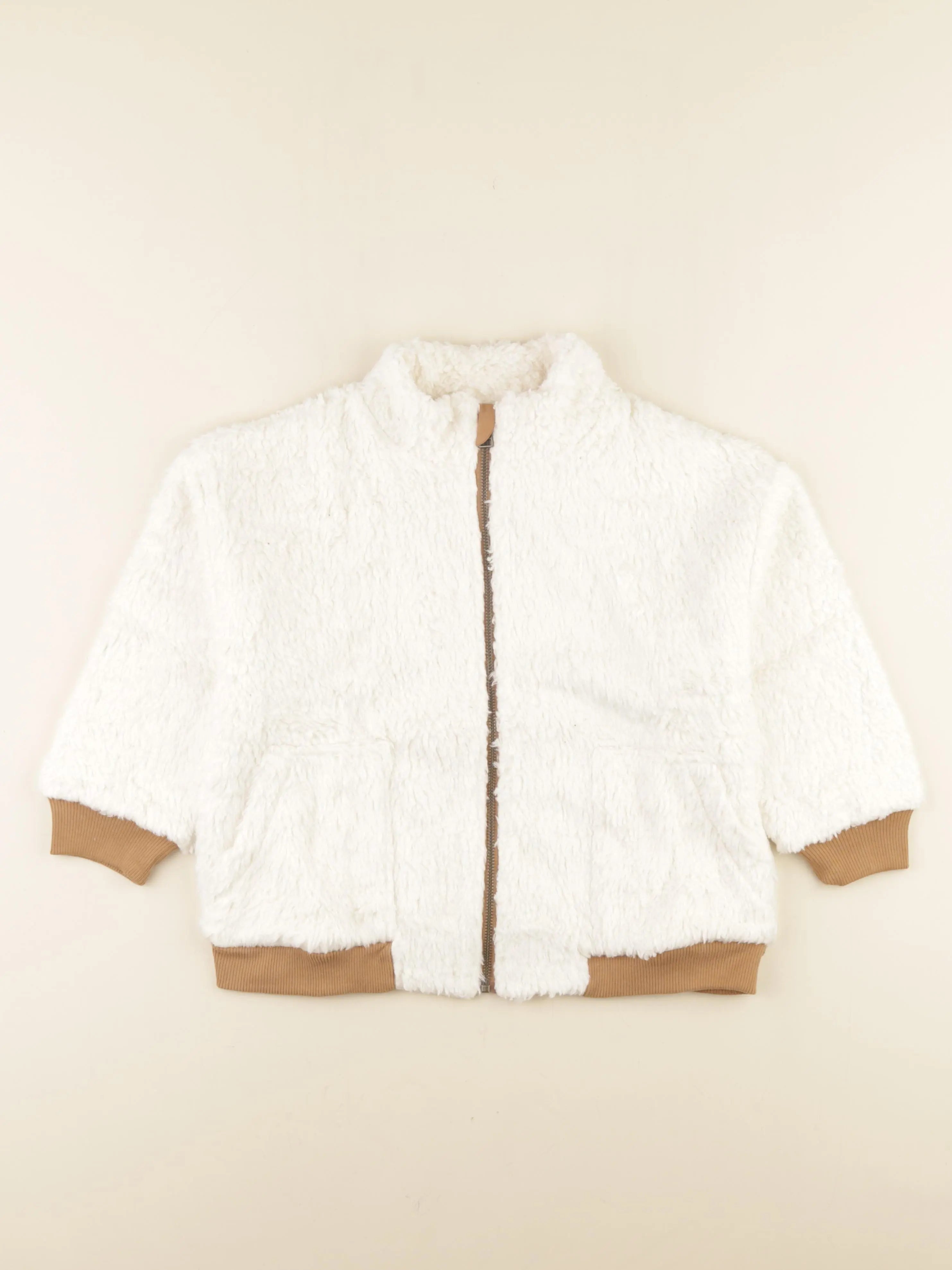 Play Up - veste blanc, marron - 6 ans