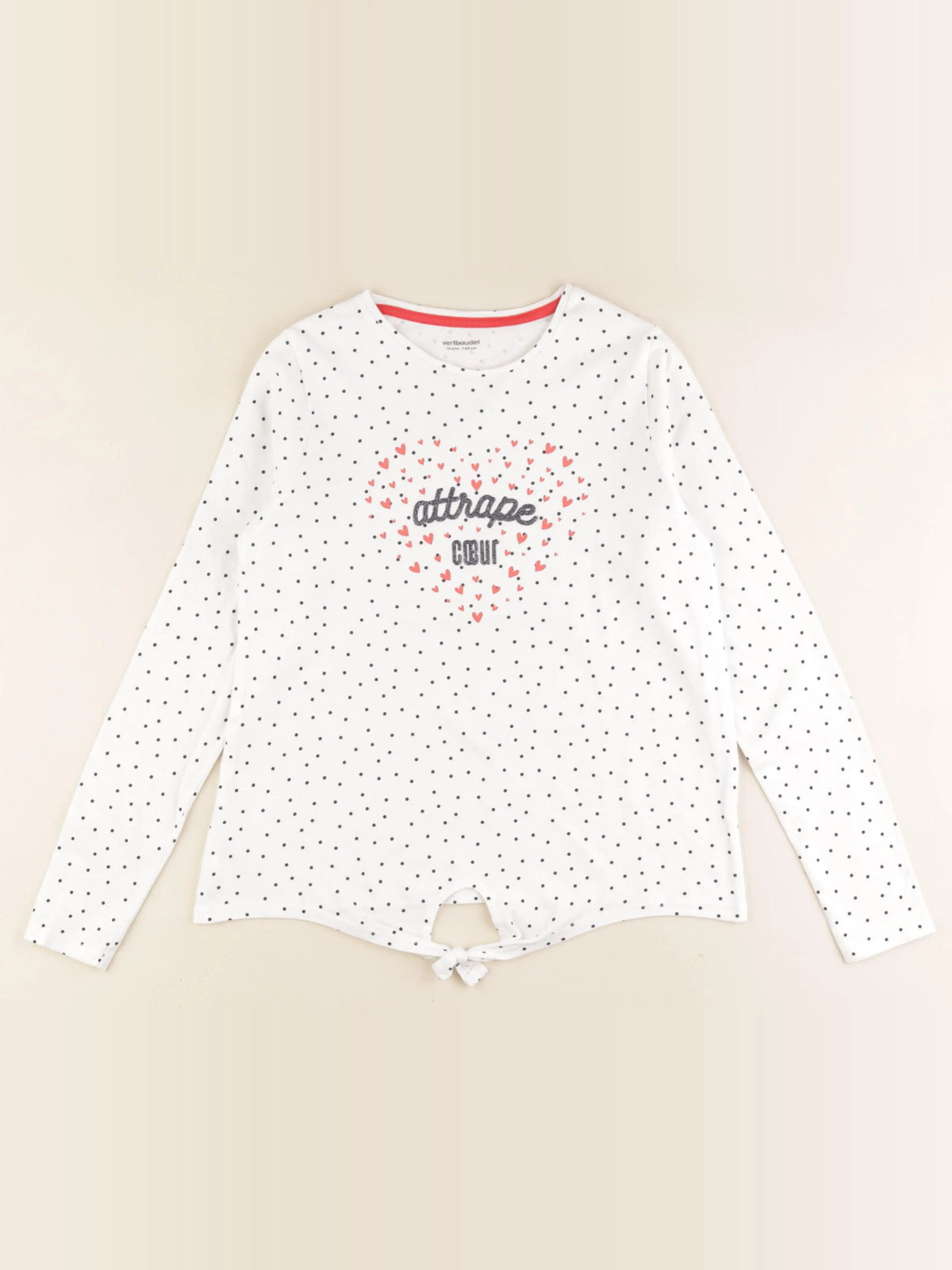 Vertbaudet - tee-shirt blanc - 10 ans