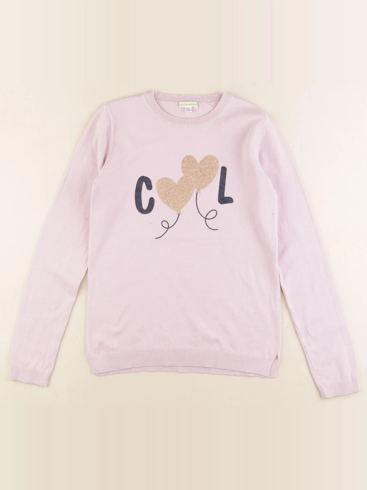 Vertbaudet - pull rose - 10 ans