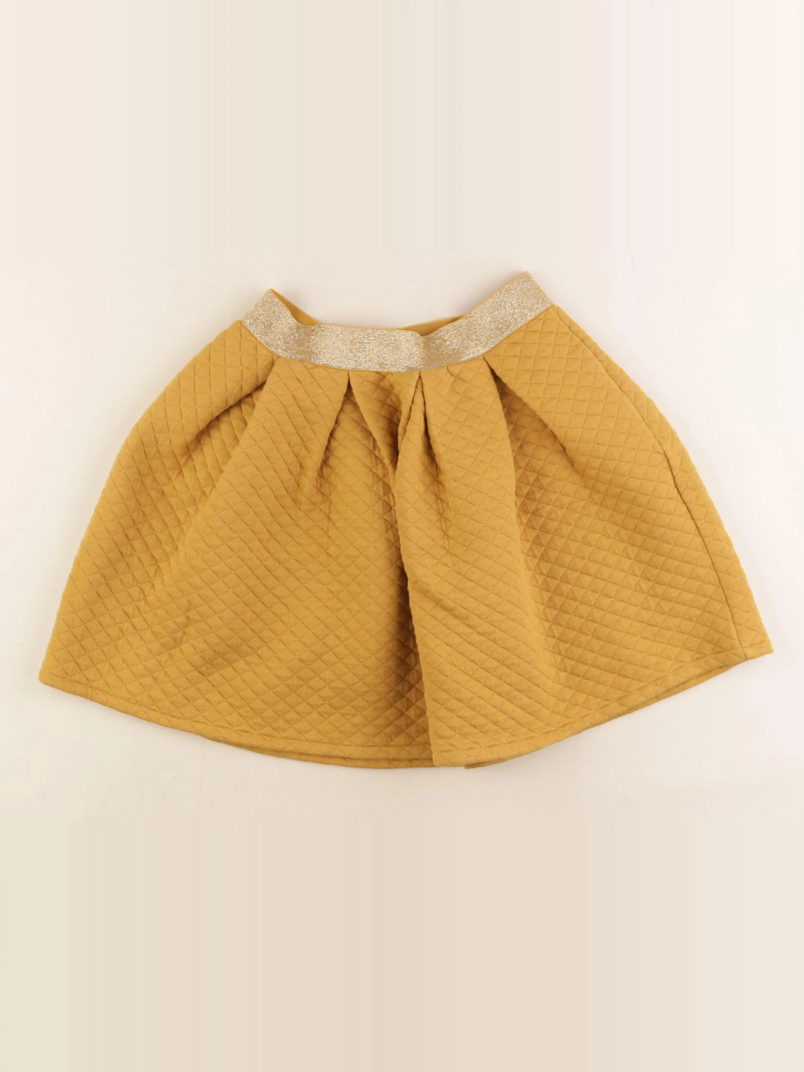 Vertbaudet - jupe jaune, or - 10 ans