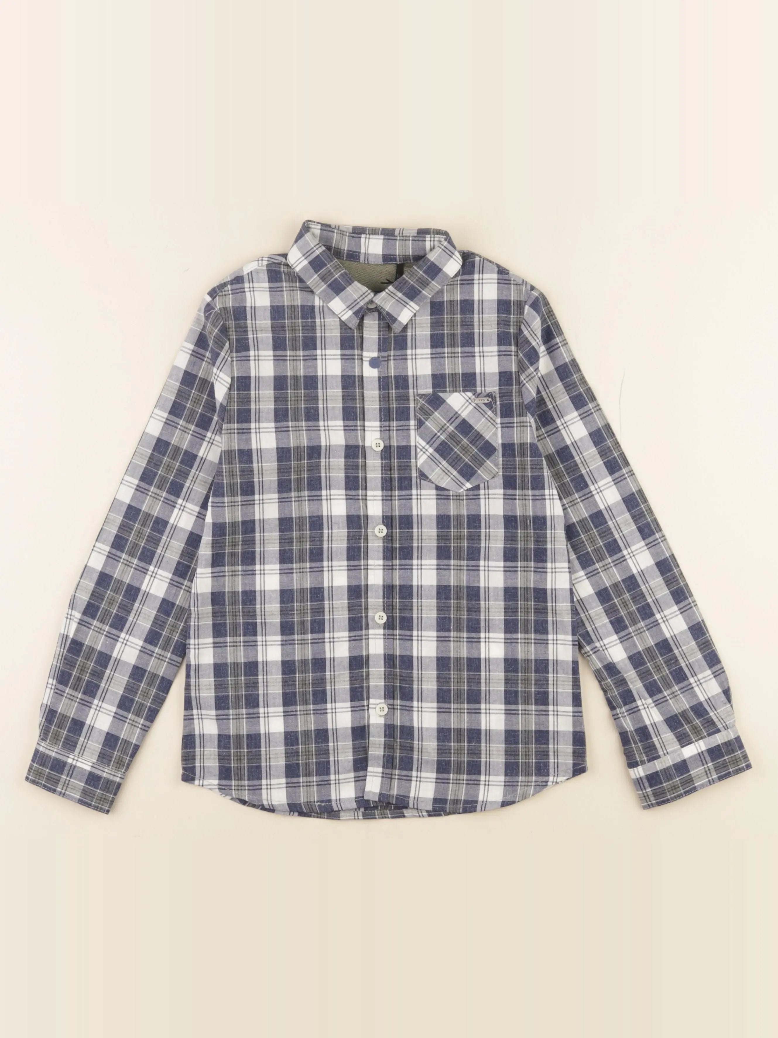 IKKS - chemise bleu, blanc - 6 ans