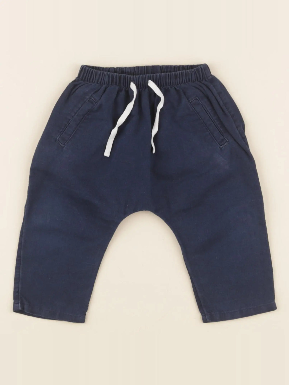 Cyrillus - sarouel bleu - 9 mois