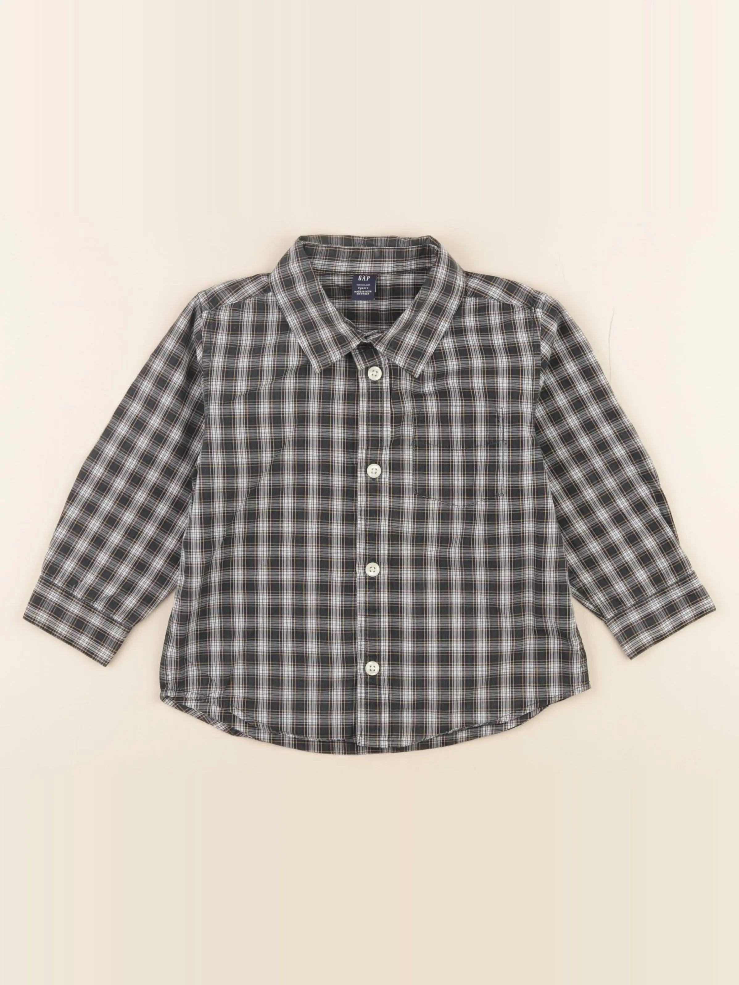 GAP - chemise bleu, vert - 3 ans