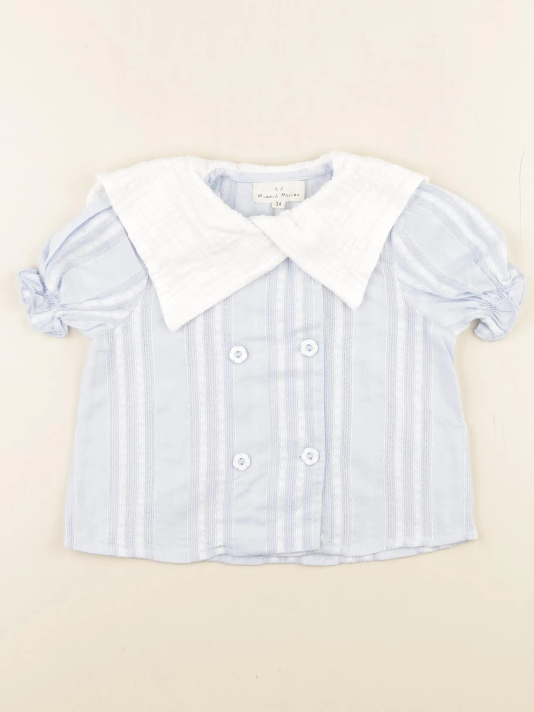 Muamuà Maison - blouse bleu - 3 ans